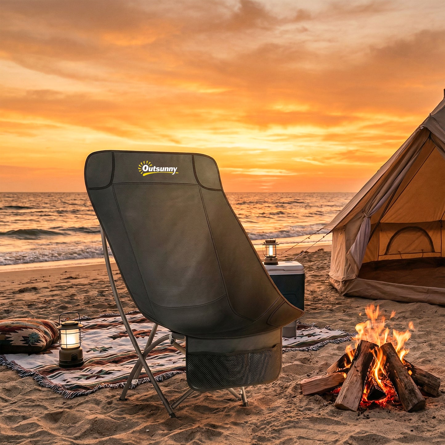 Camping Chair for Adults Heavy Duty Folding Camp Chair
