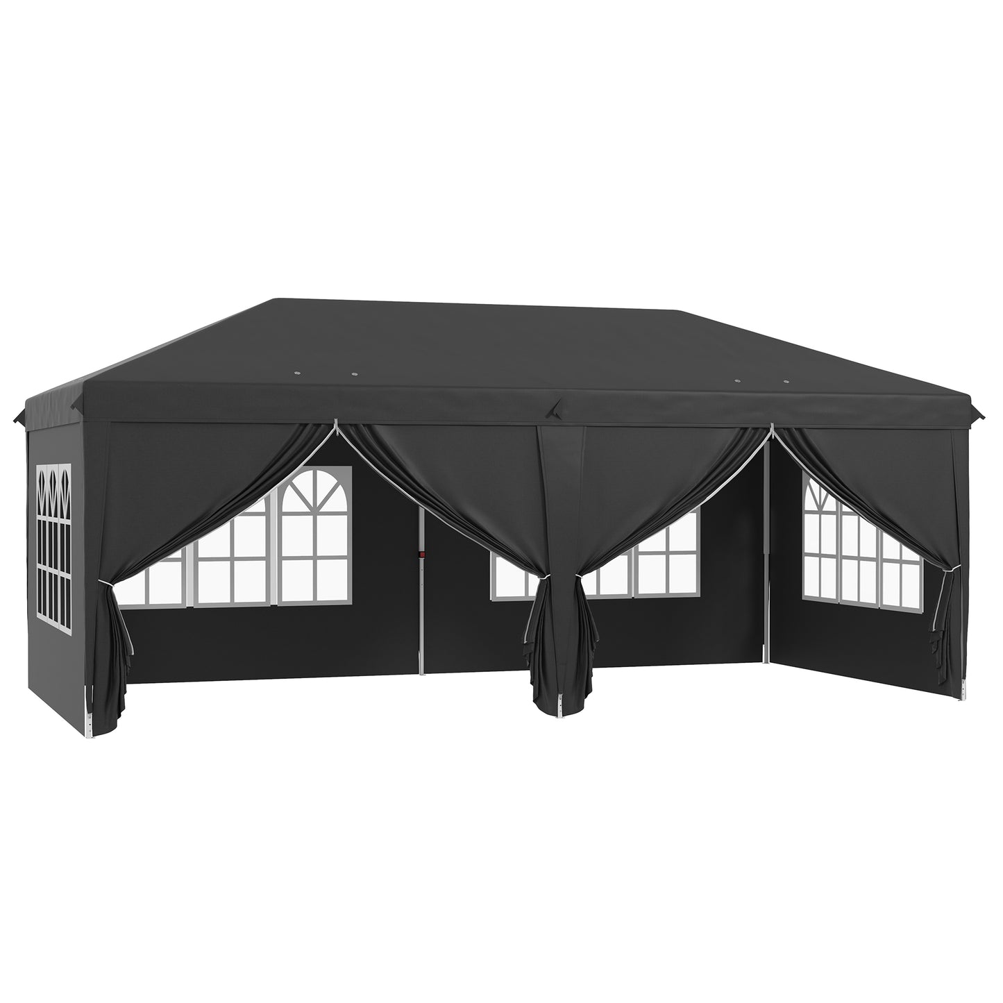 3 x 6 m Pop Up Gazebo with Sides and Windows
