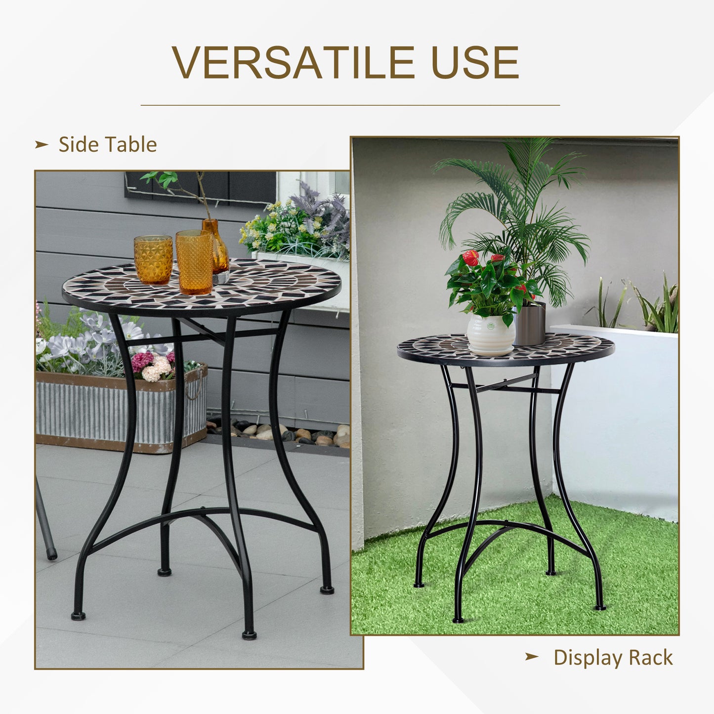 Φ60cm Mosaic Outdoor Patio Table
