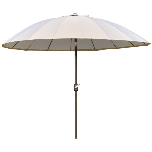 2.5m Shanghai Garden Parasol Umbrella with Crank & Tilt