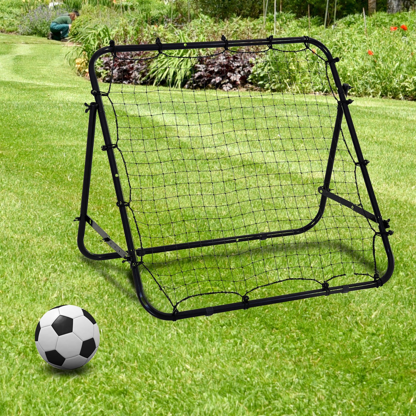Adjustable Rebounder Net Kickback Target Goal