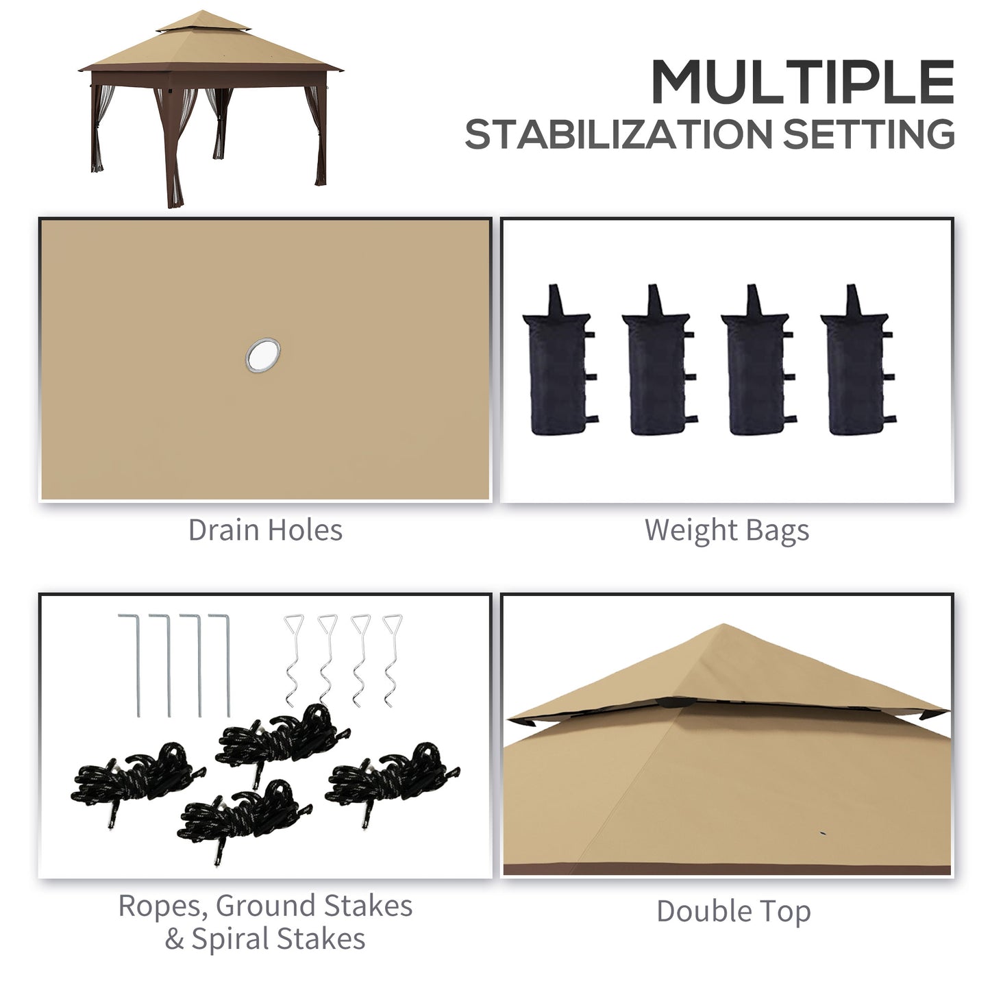 3 x 3(m) Pop Up Gazebo with Mosquito Netting