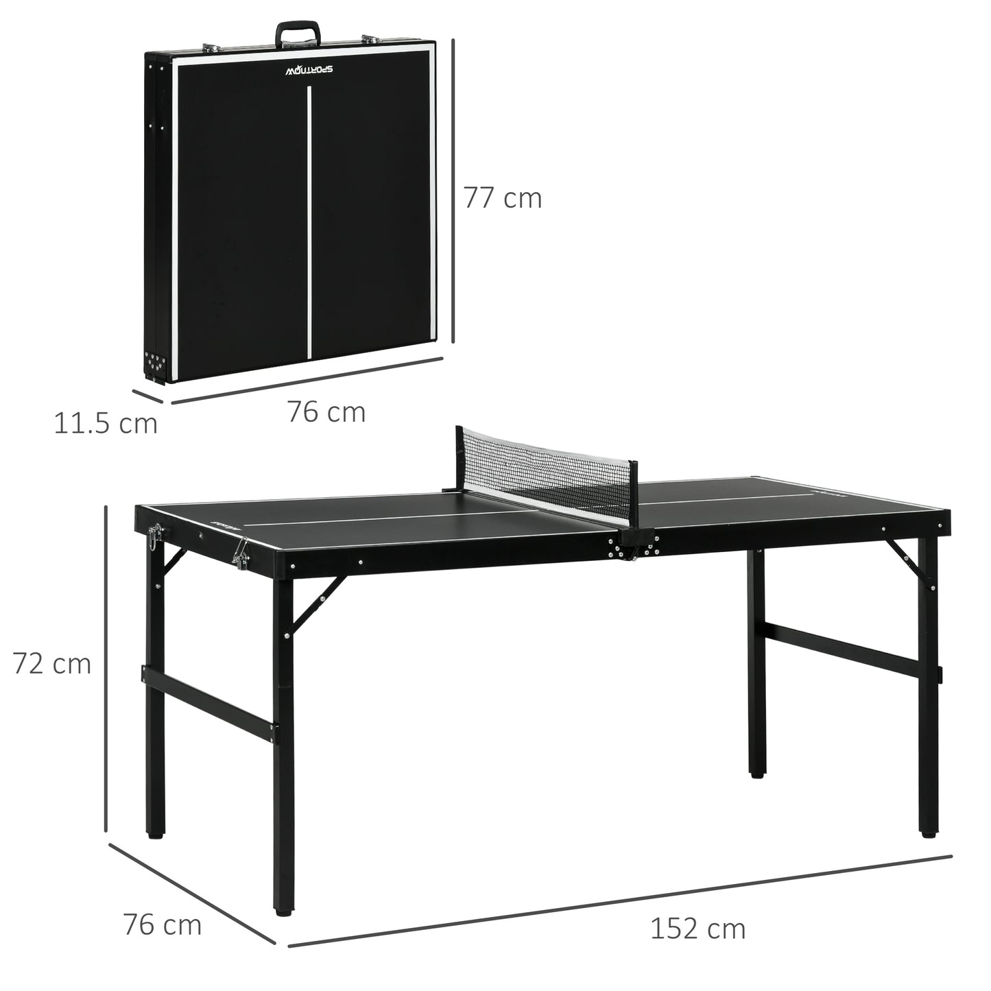 5ft Mini Table Tennis Table