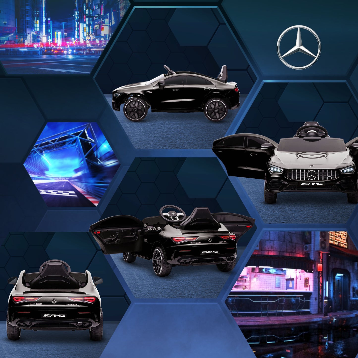 Mercedes-Benz AMG CLA 45 Licensed 12V Kids Electric Car Ride on Car