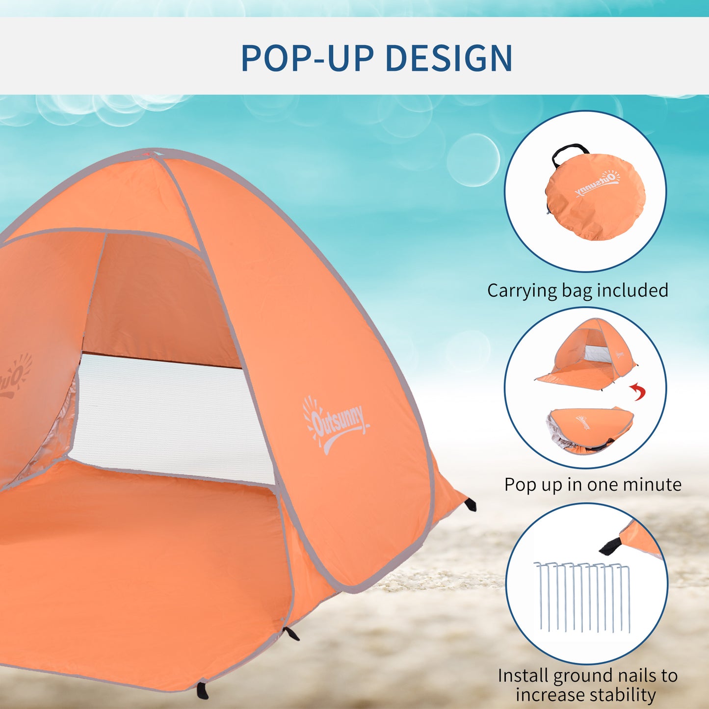 2 Person Pop Up UV Shelter Shade
