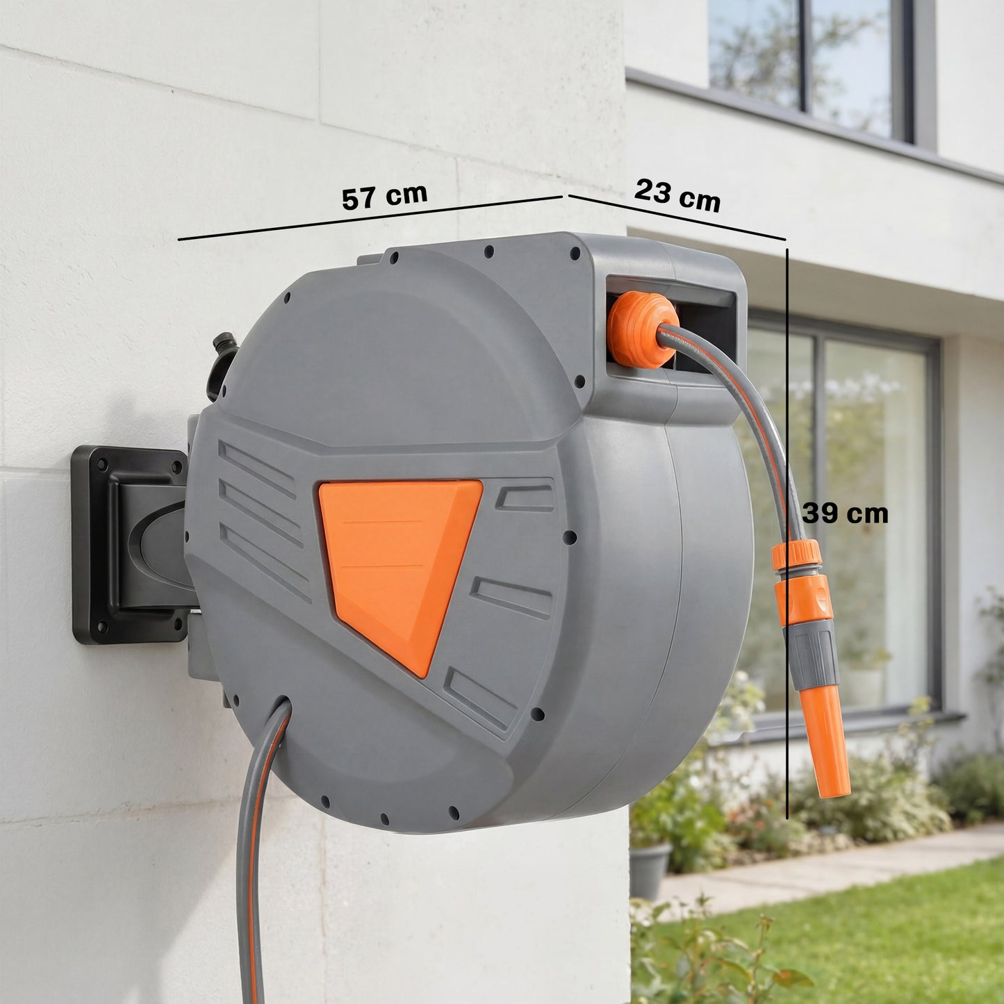 Retractable Hose Reel Wall Mounted (4)