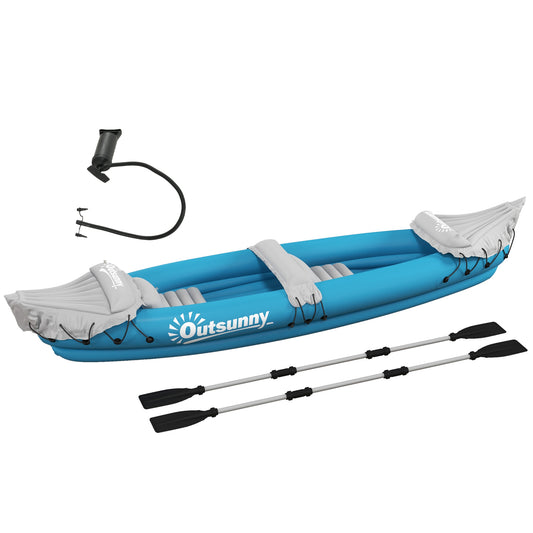 Inflatable Kayak, Two-Person Inflatable Canoe Boat Set with Air Pump