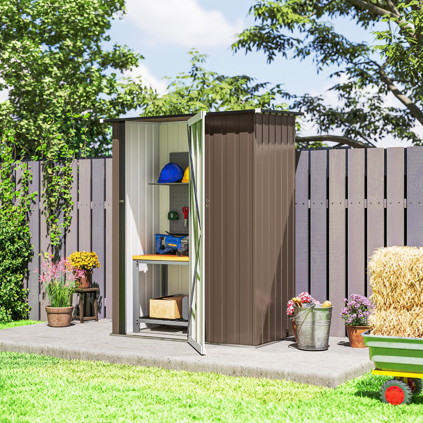 5ft x 3ft Garden Storage Shed (3)