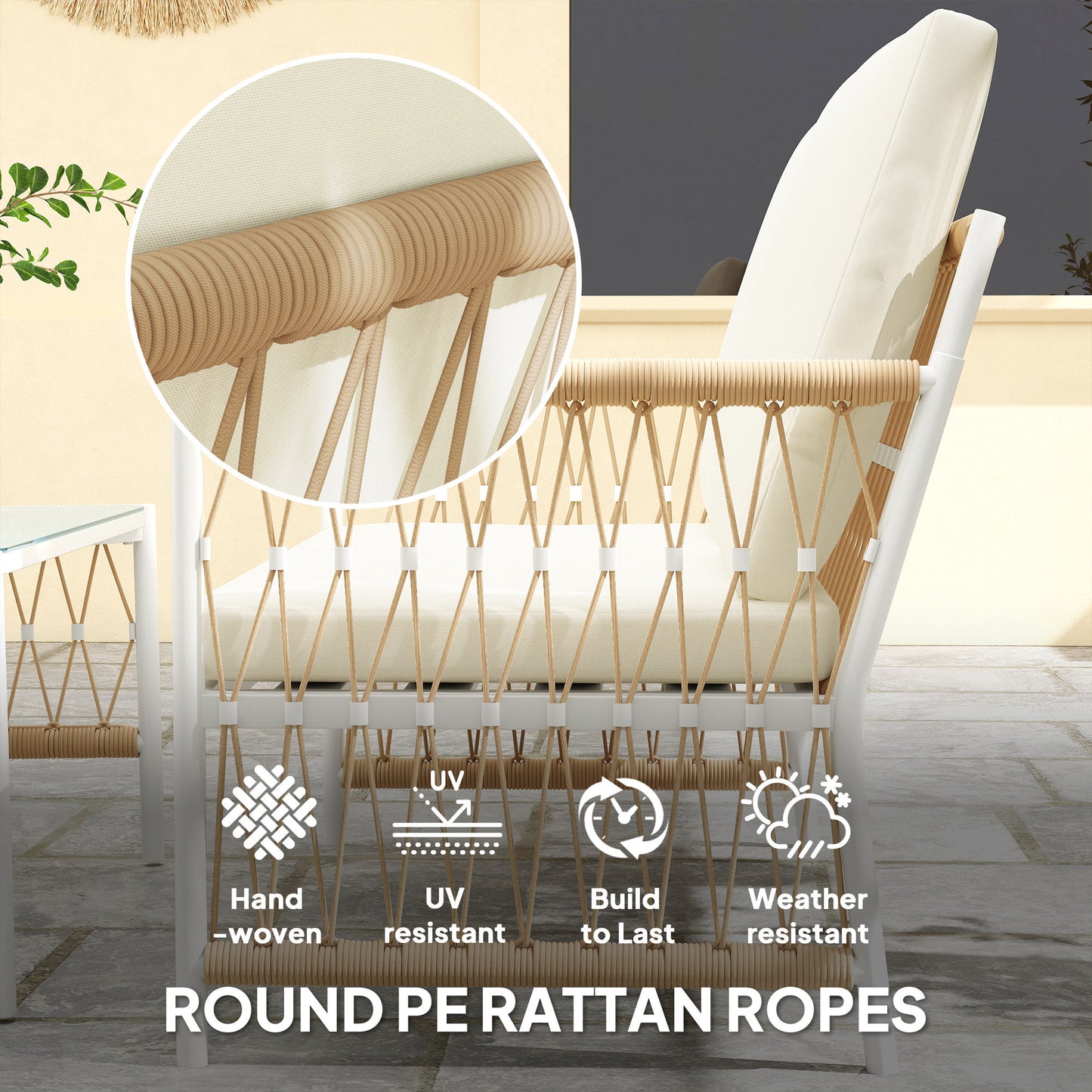 4 Piece Rattan Garden Furniture Set (1)
