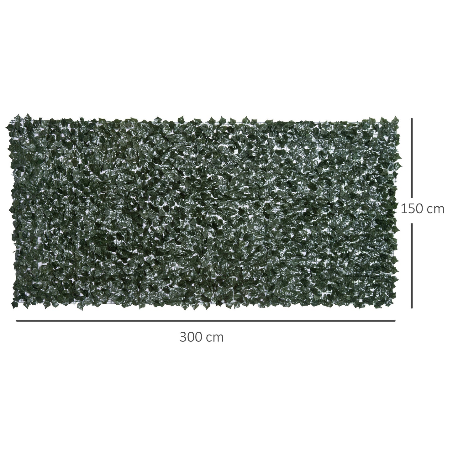 2-Piece Artificial Leaf Hedge Screen Privacy Fence Panel (2)