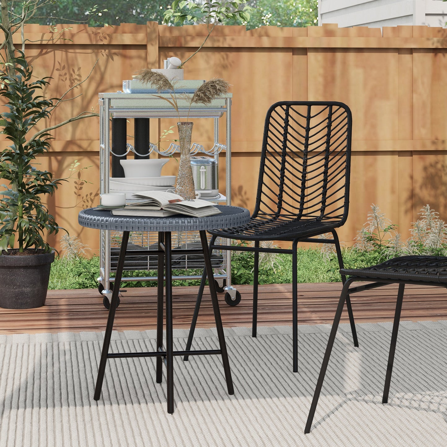 Rattan Border Outdoor Side Table