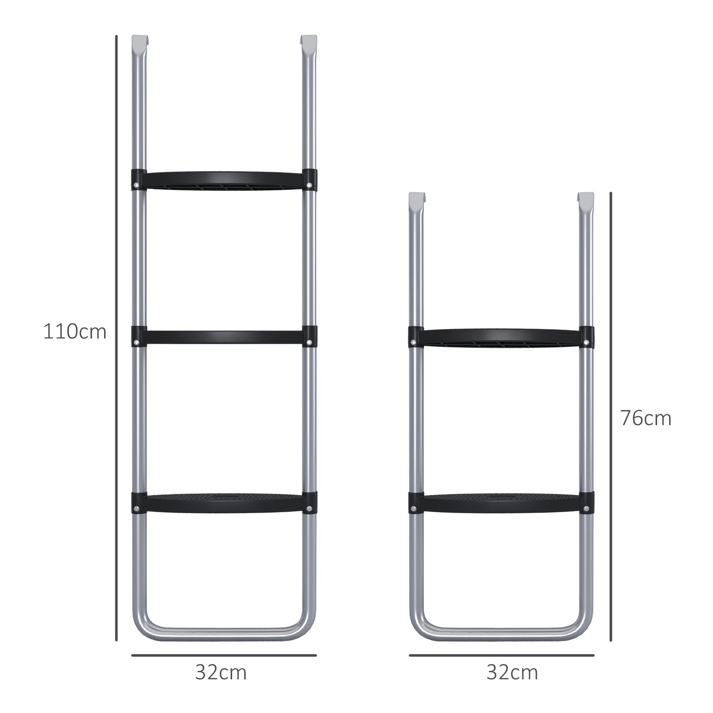 Galvanised Steel Trampoline Ladder