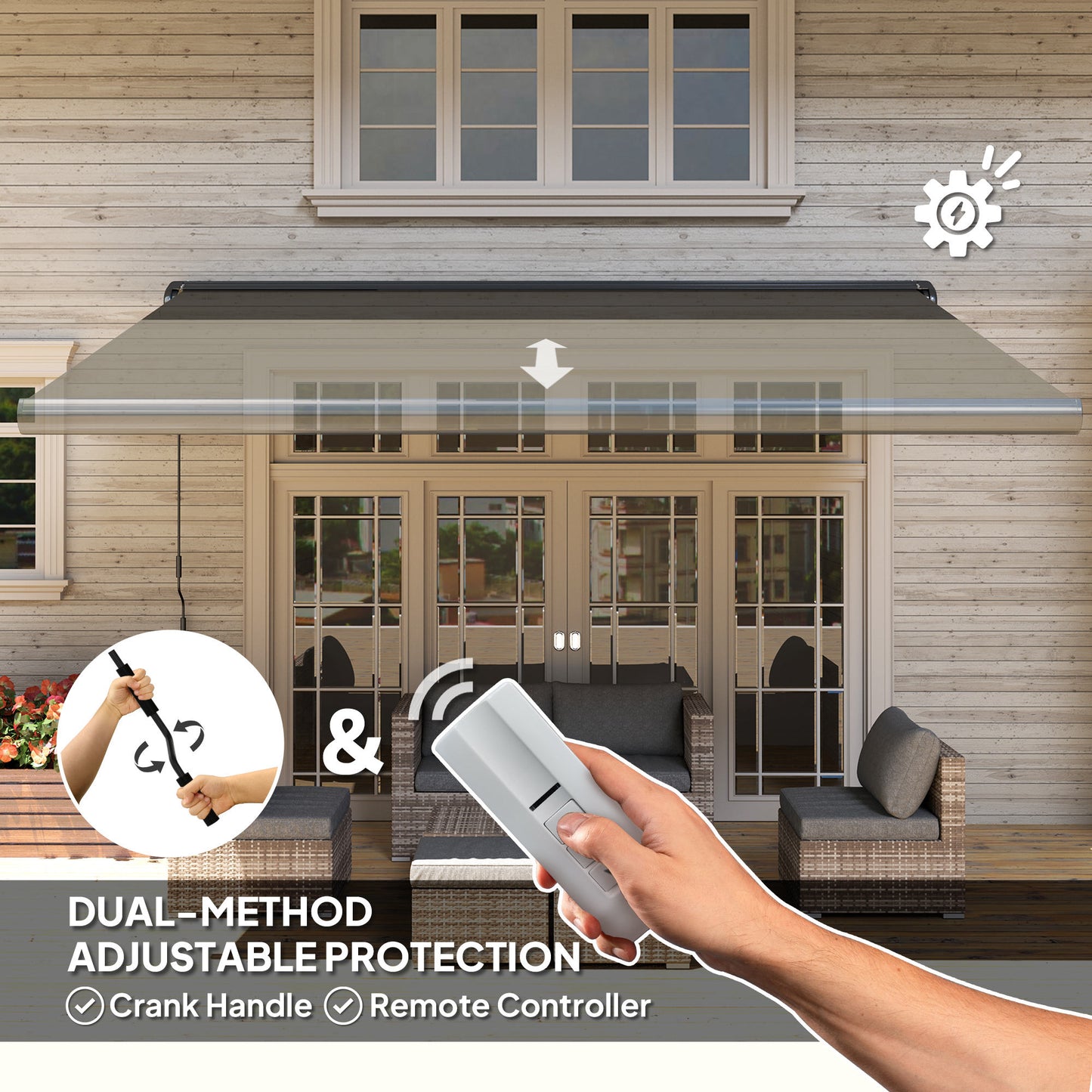 4 x 3(m) Full Cassette Electric Awning with Remote Controller