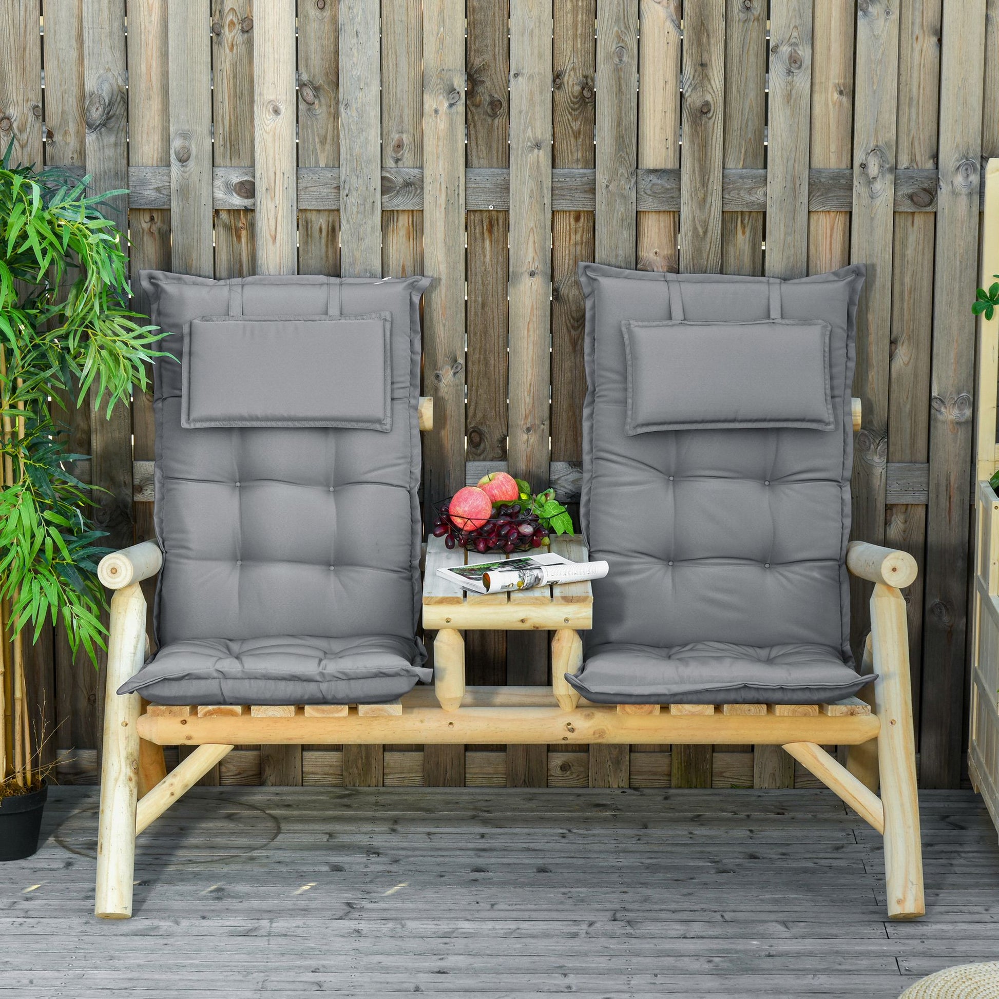 Set of 2 Outdoor Chair Cushions