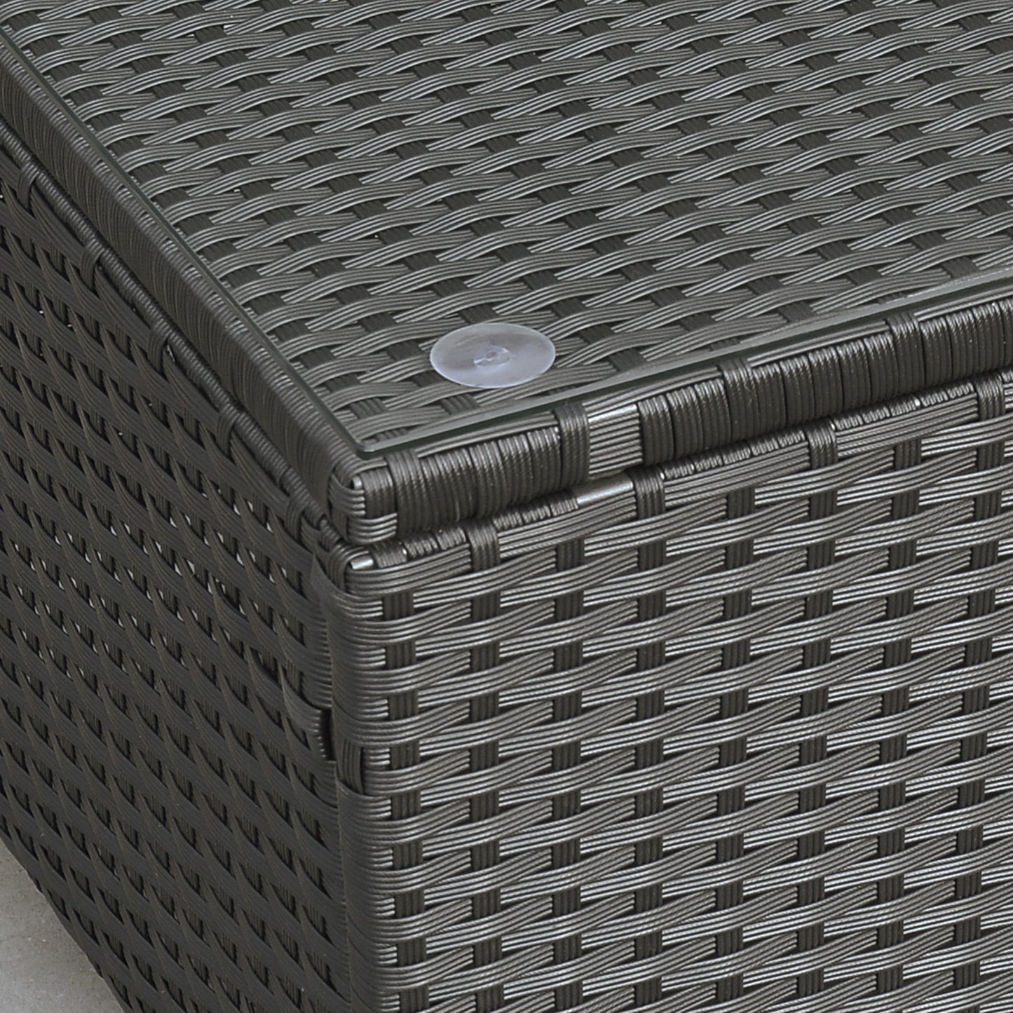 PE Rattan Coffee Table, Rectangular Outdoor Coffee Table