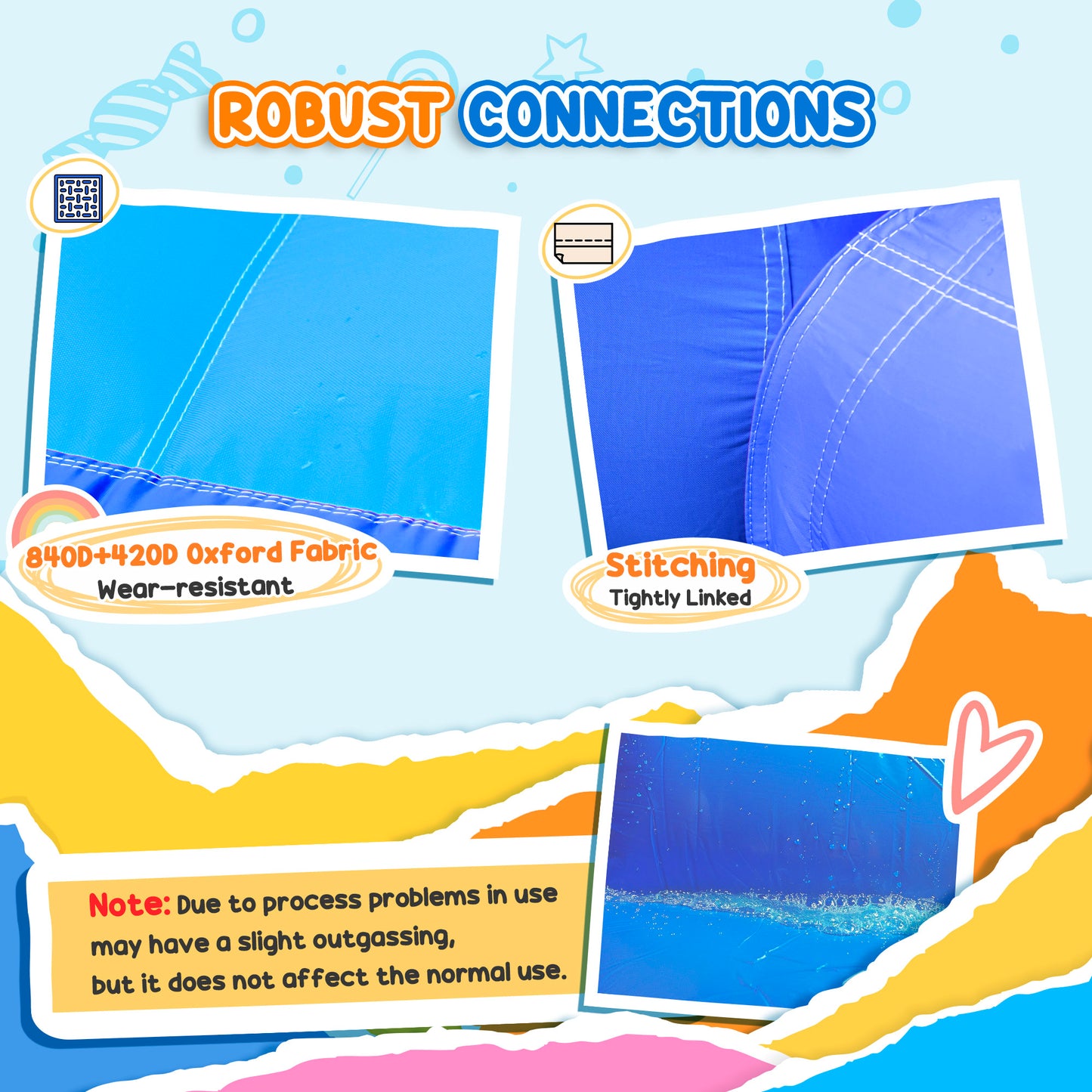 Kids Bouncy Castle, with Slide, Pool, Trampoline, Climbing Wall