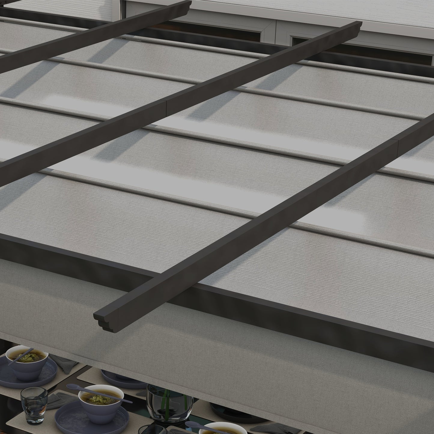 4 x 3(m) Aluminium Pergola with Retractable Roof