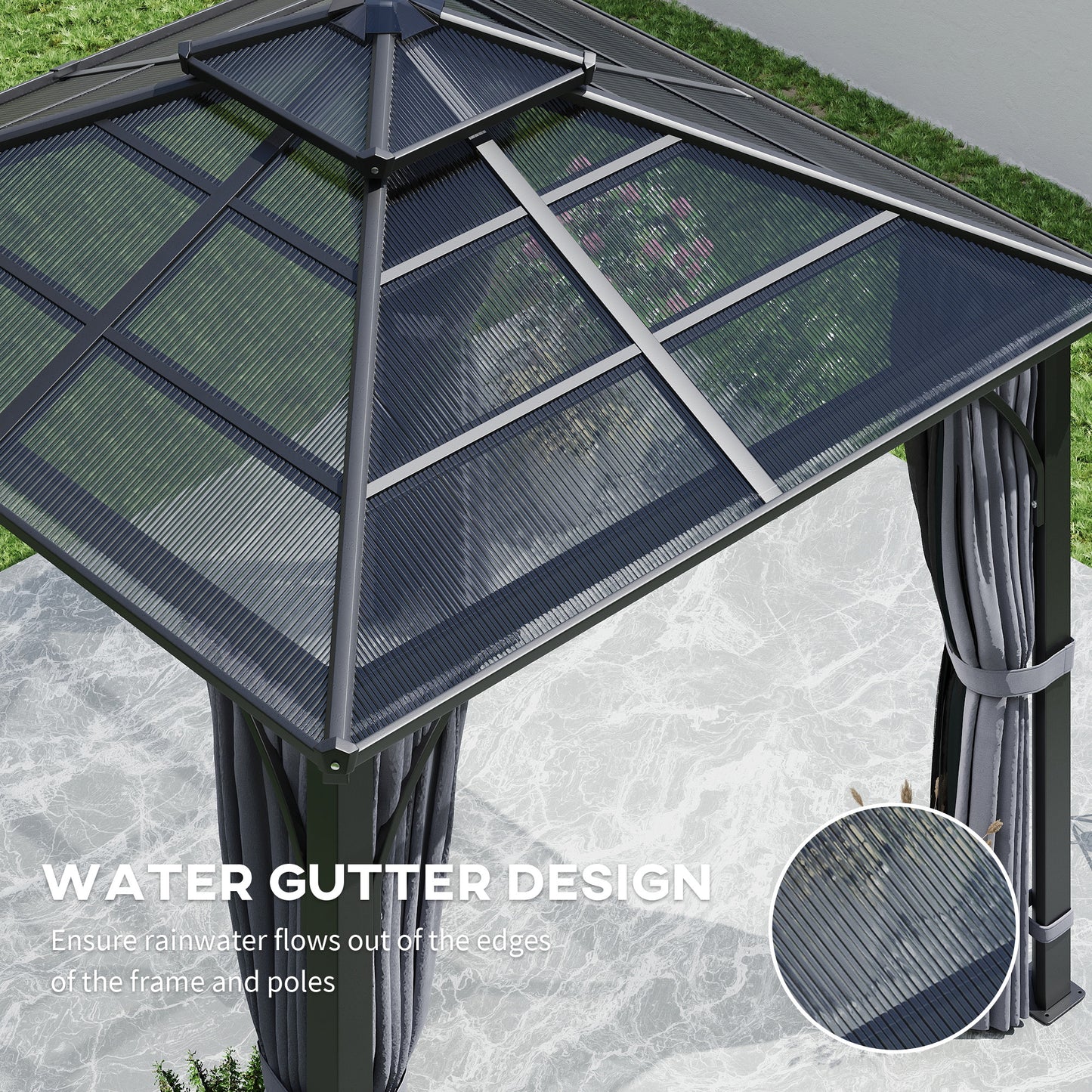 3 x 3(m) Hardtop Gazebo Canopy