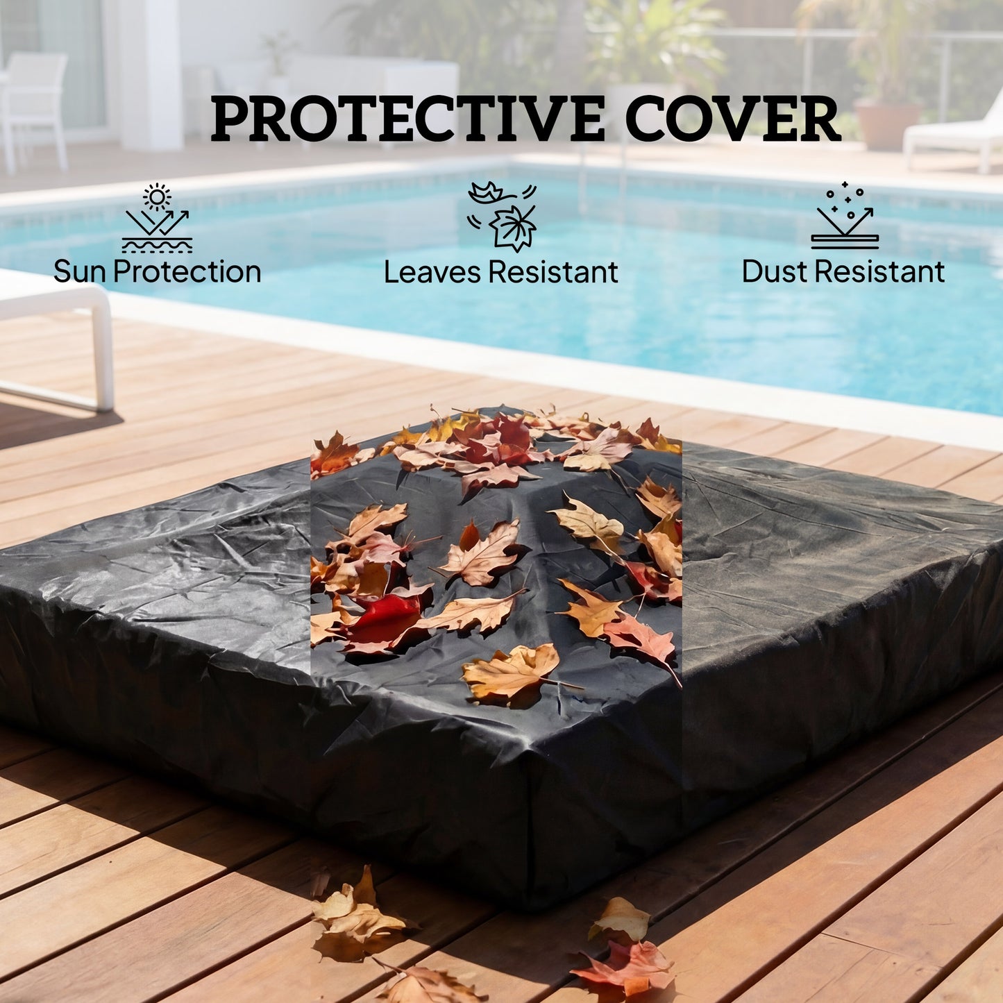 Rattan Sun Loungers Set of 2 with Side Table