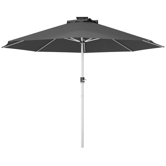 3m Parasol, with Solar-Powered LED Lights