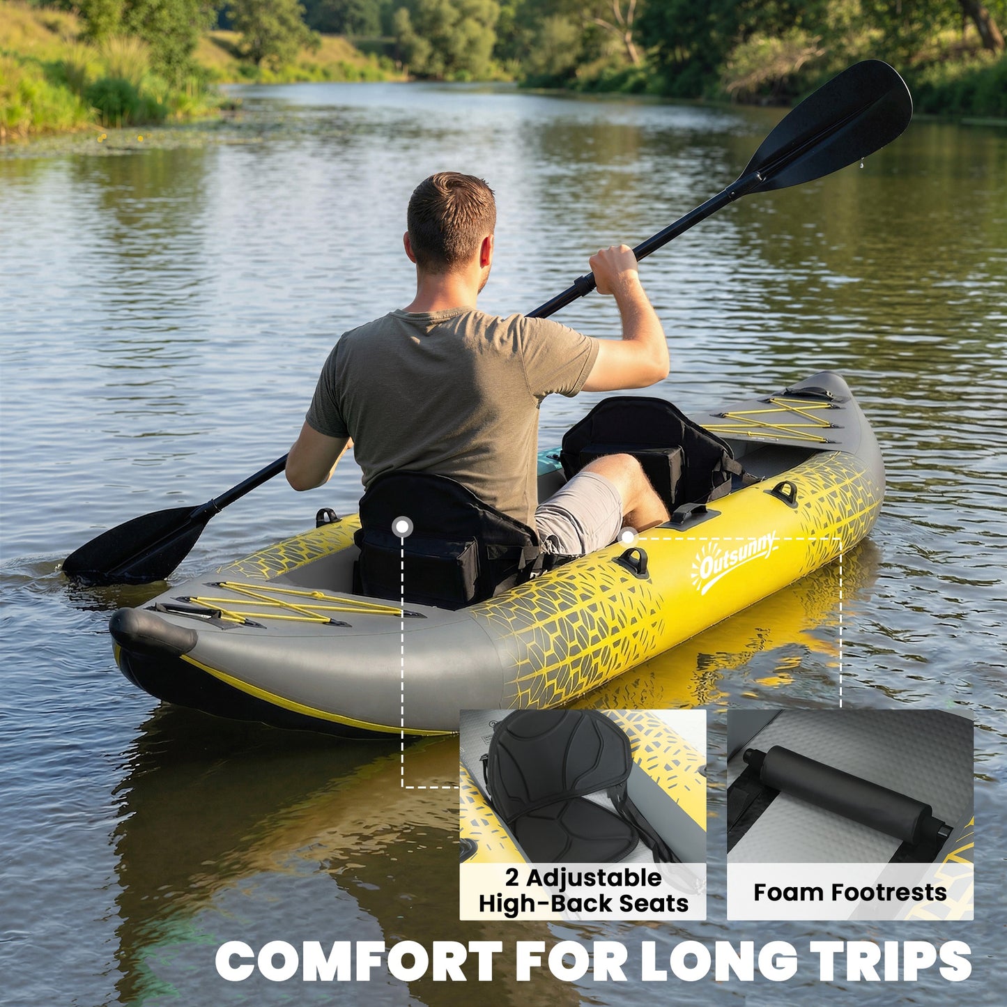 12.5' Inflatable Kayak Set