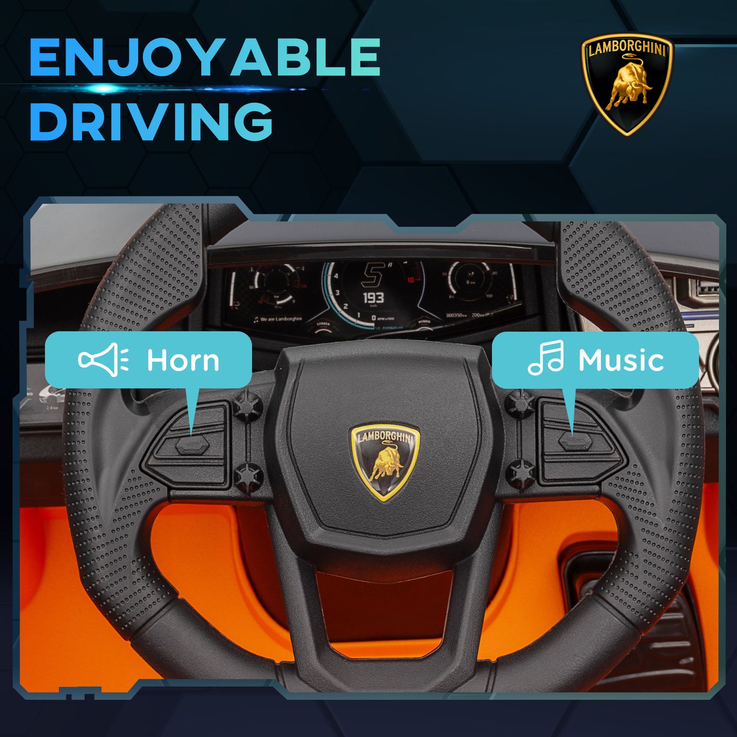 Lamborghini Revuelto Licensed 12V Ride on Car w/ Butterfly Doors