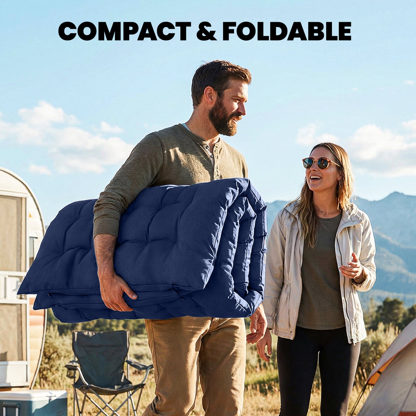 Sleeping Mat, Foldable Camping Mattress Pad
