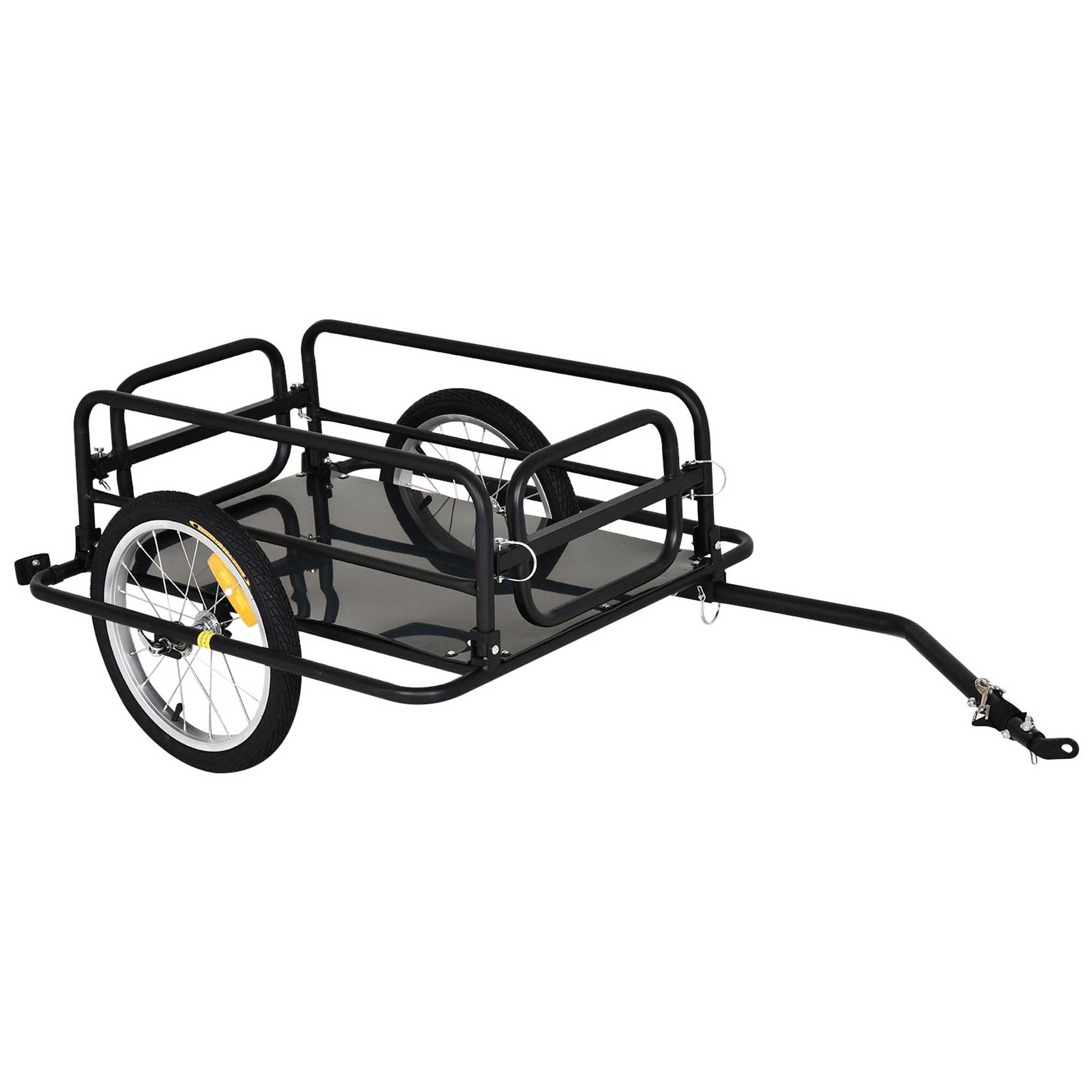 Bike Cargo Trailer in Steel Frame Extra Bicycle Storage Carrier