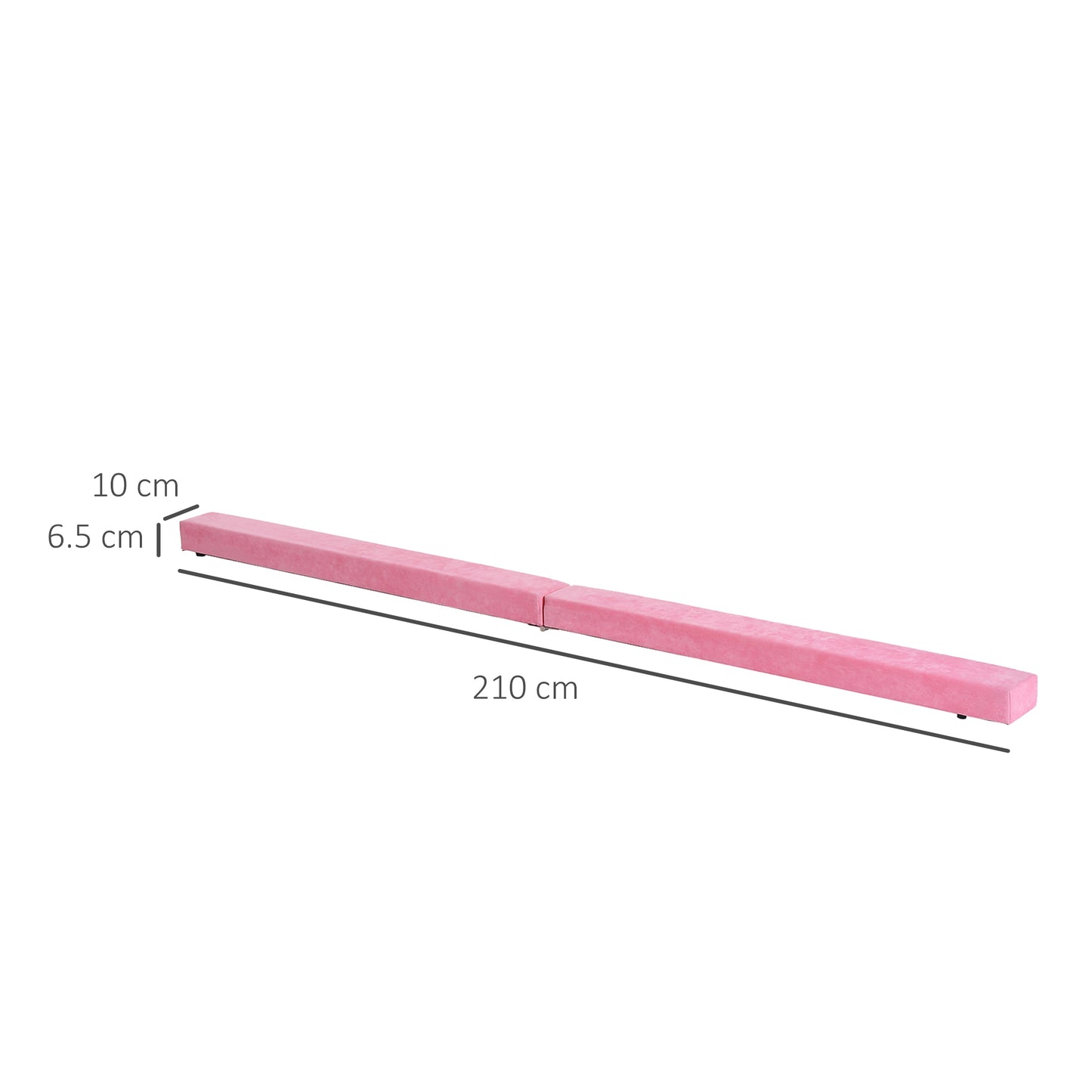 2.1M 7FT Gymnastics Folding Balance Beam Home Gym Training Exercise