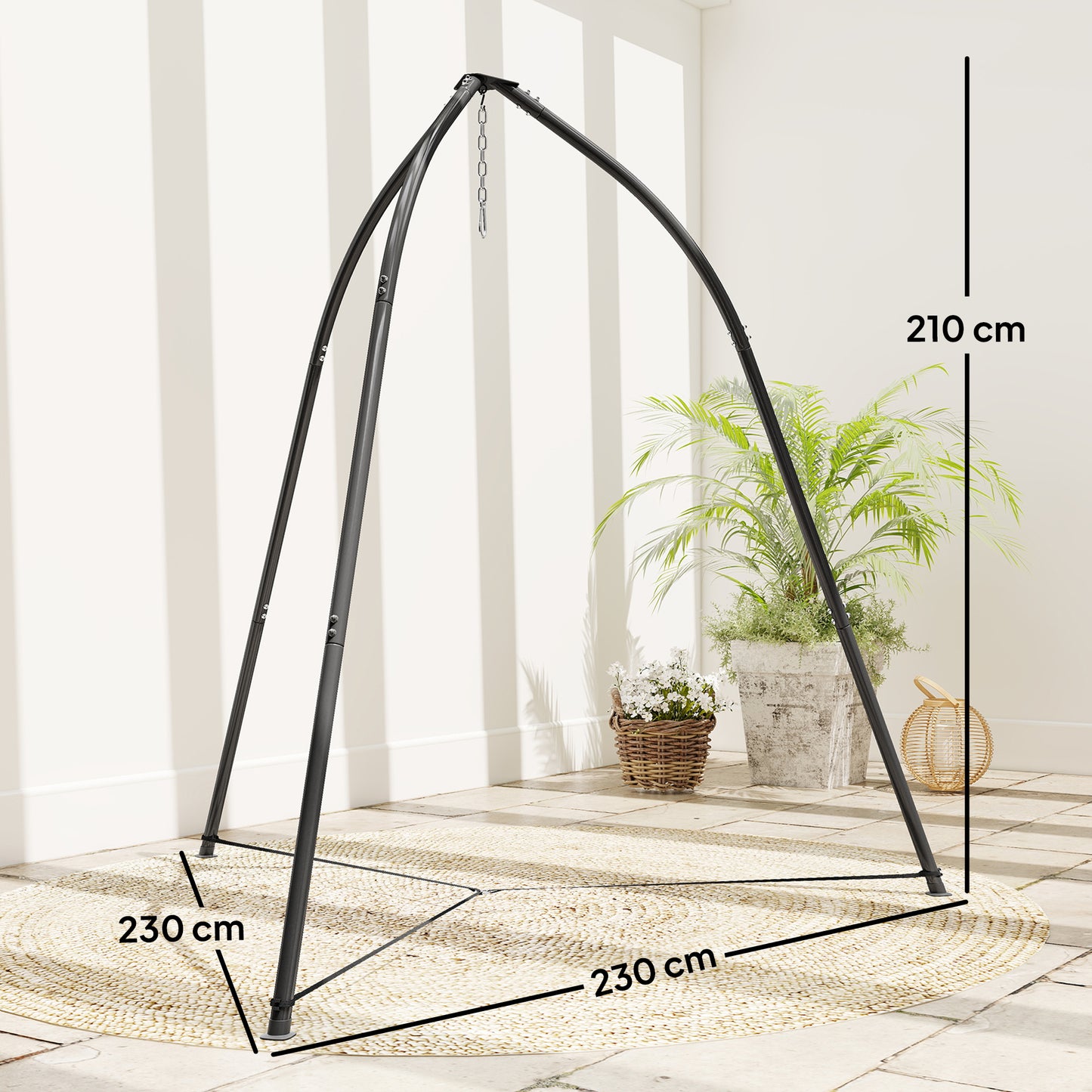 Hammock Stand for Hanging Chair Adjustable Height Tripod Hammock