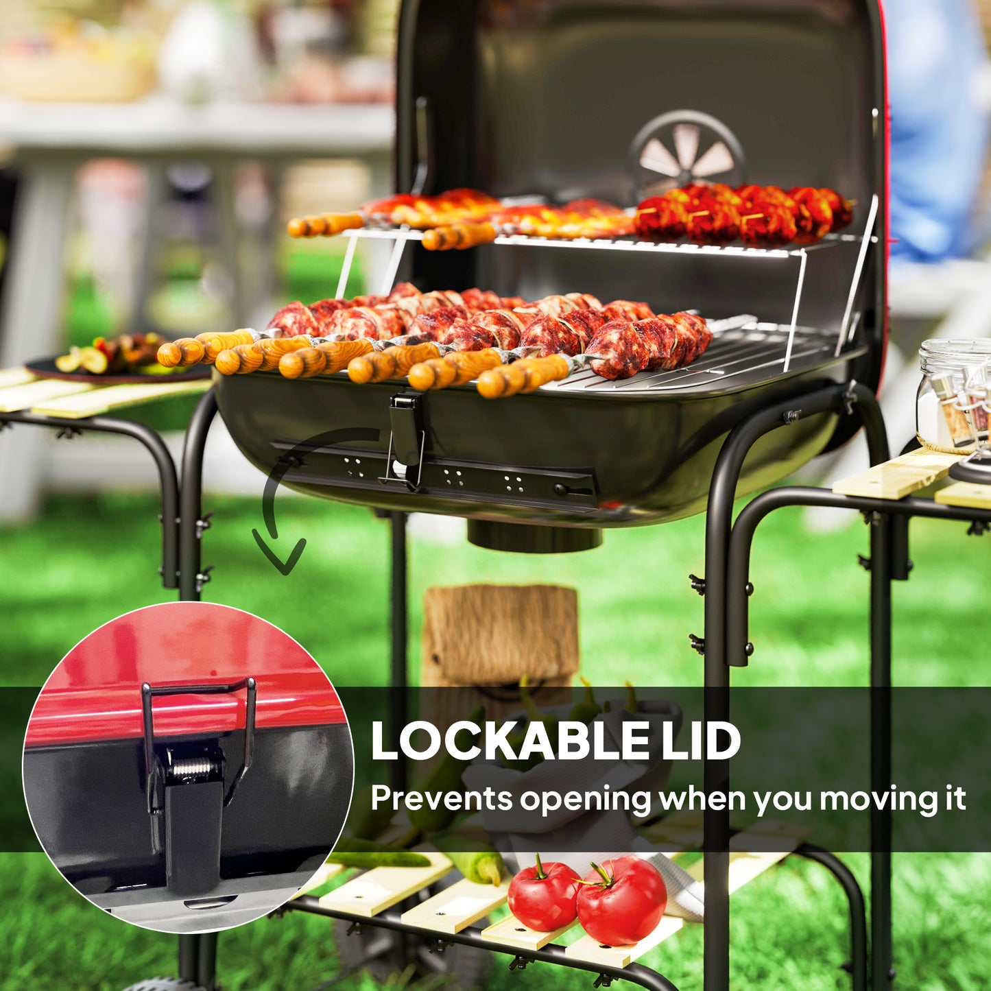Charcoal Barbecue Grill Portable BBQ Grill