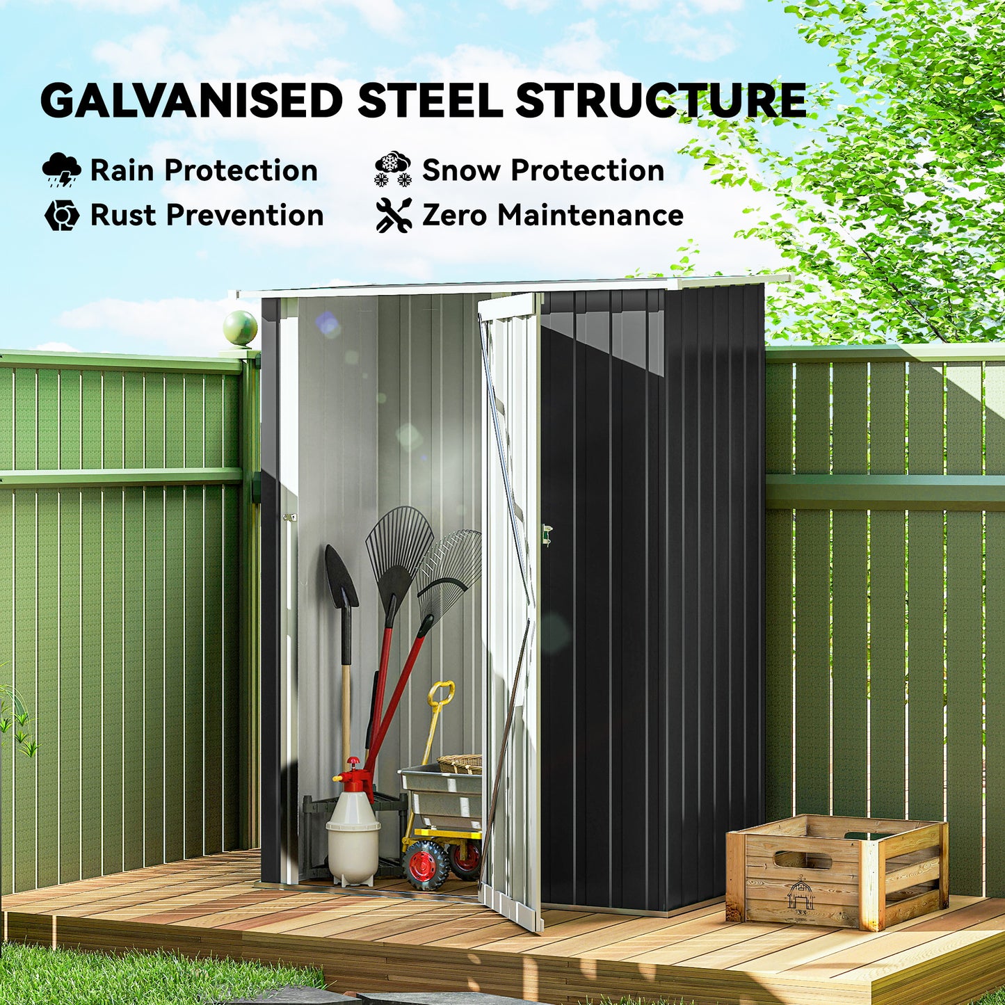 5ft x 3ft Garden Storage Shed