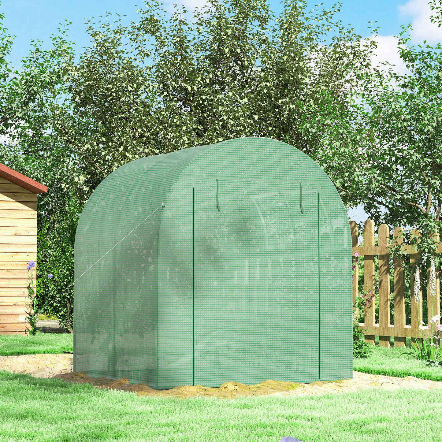 Walk in Polytunnel Greenhouse