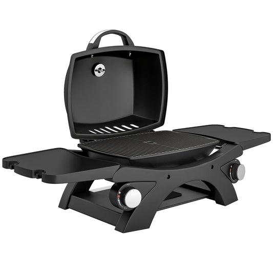 2 Burner Gas Grill with 2 Detachable Side Tables
