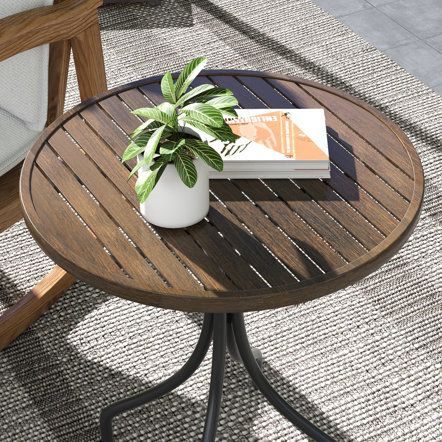 Φ66cm Galvanised Steel Garden Table