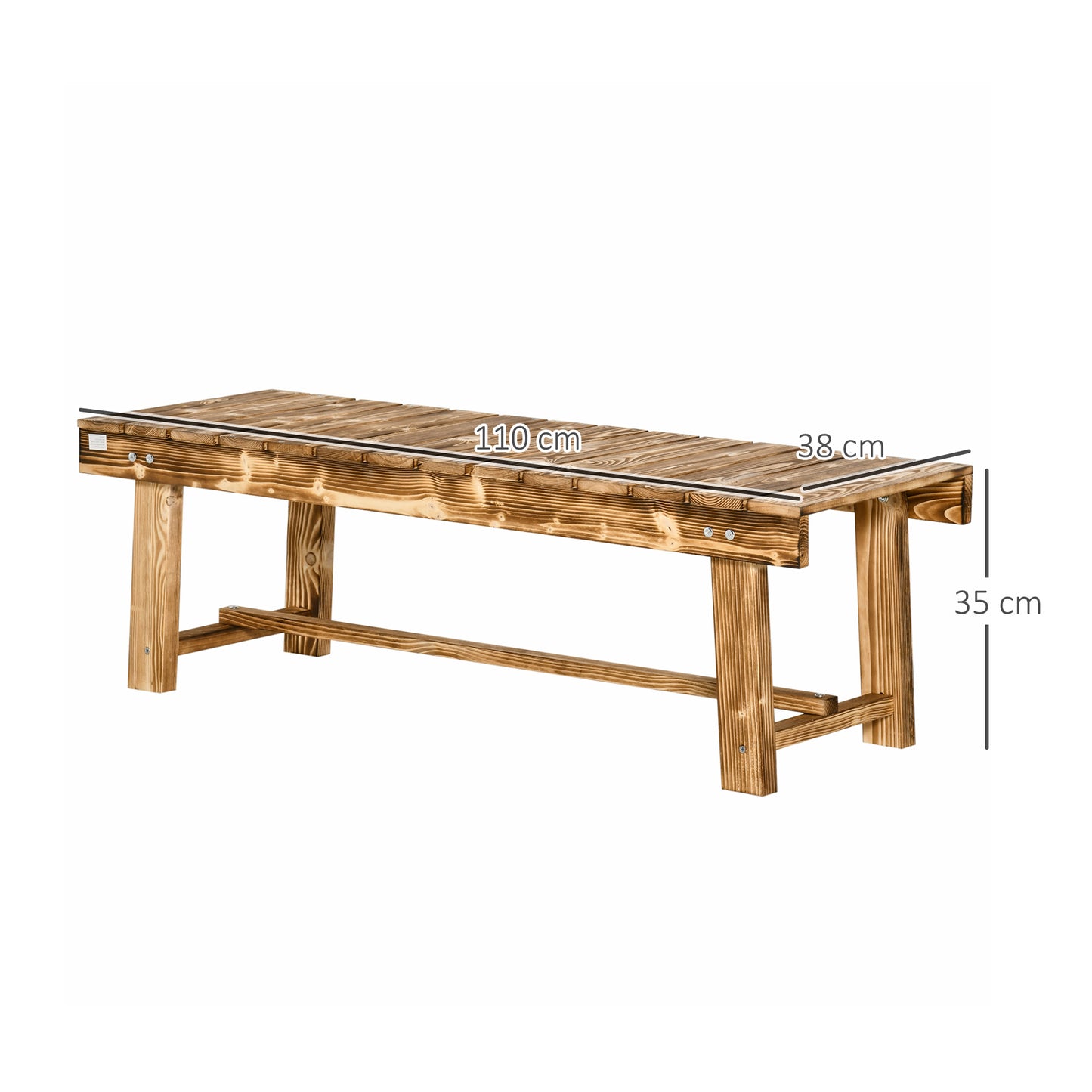 Wooden Garden Benches, 2 Seater Outdoor Benches