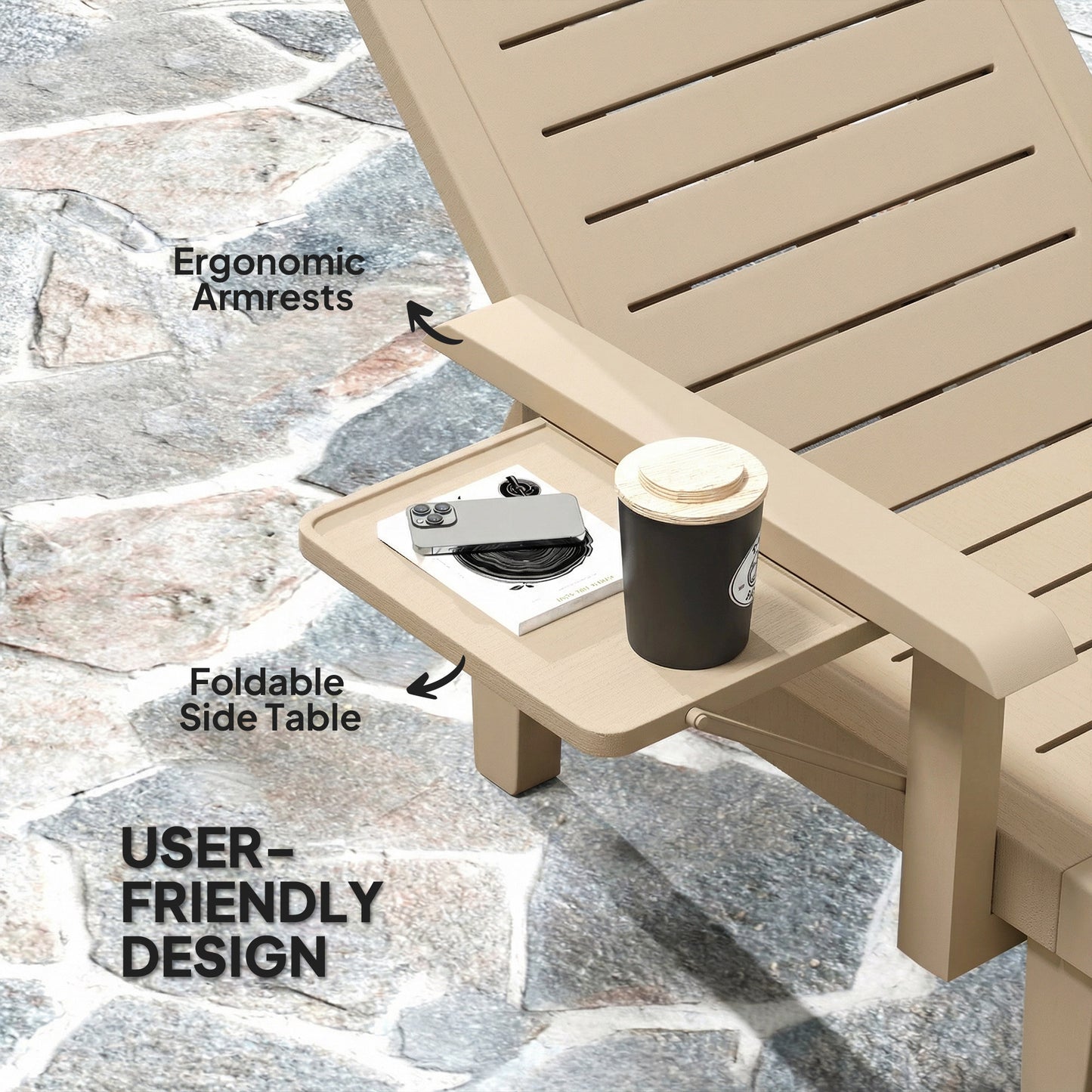 Set of 2 Reclining Sun Loungers