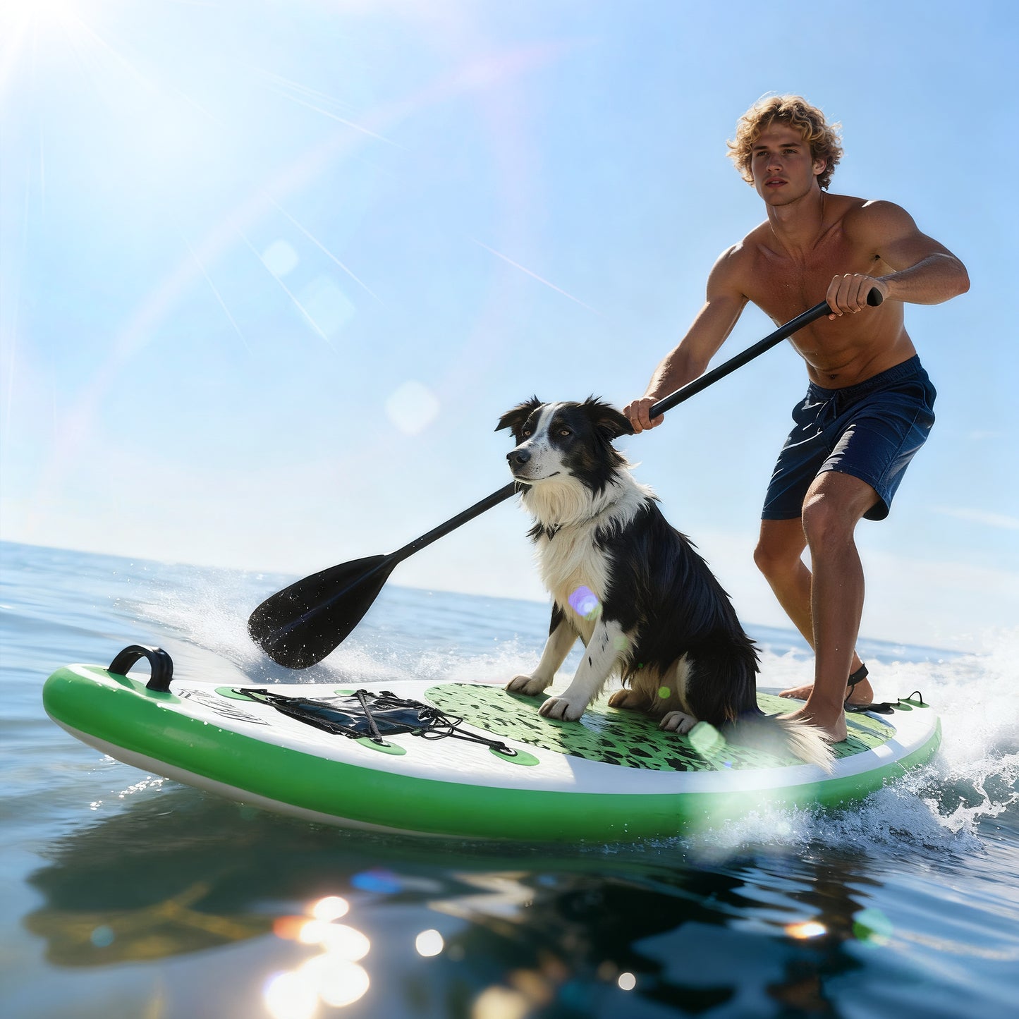 Inflatable Stand Up Paddle Board, 10' x 30" x 4", Non-Slip SUP