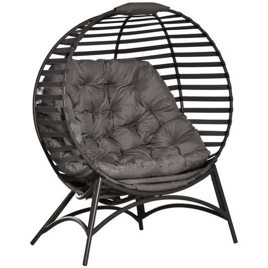 Egg Chair with Cushion & Side Pocket