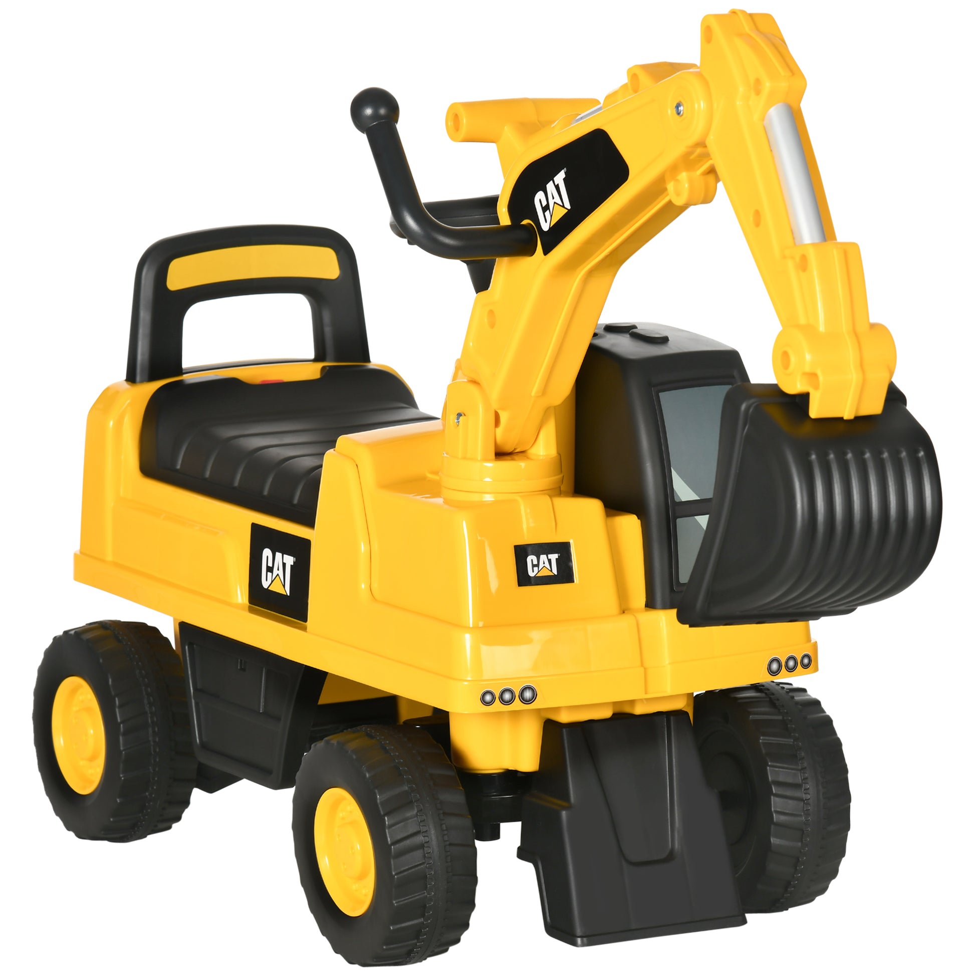 CAT Licensed Kids Ride on Digger Toddler Pretend Construction Play