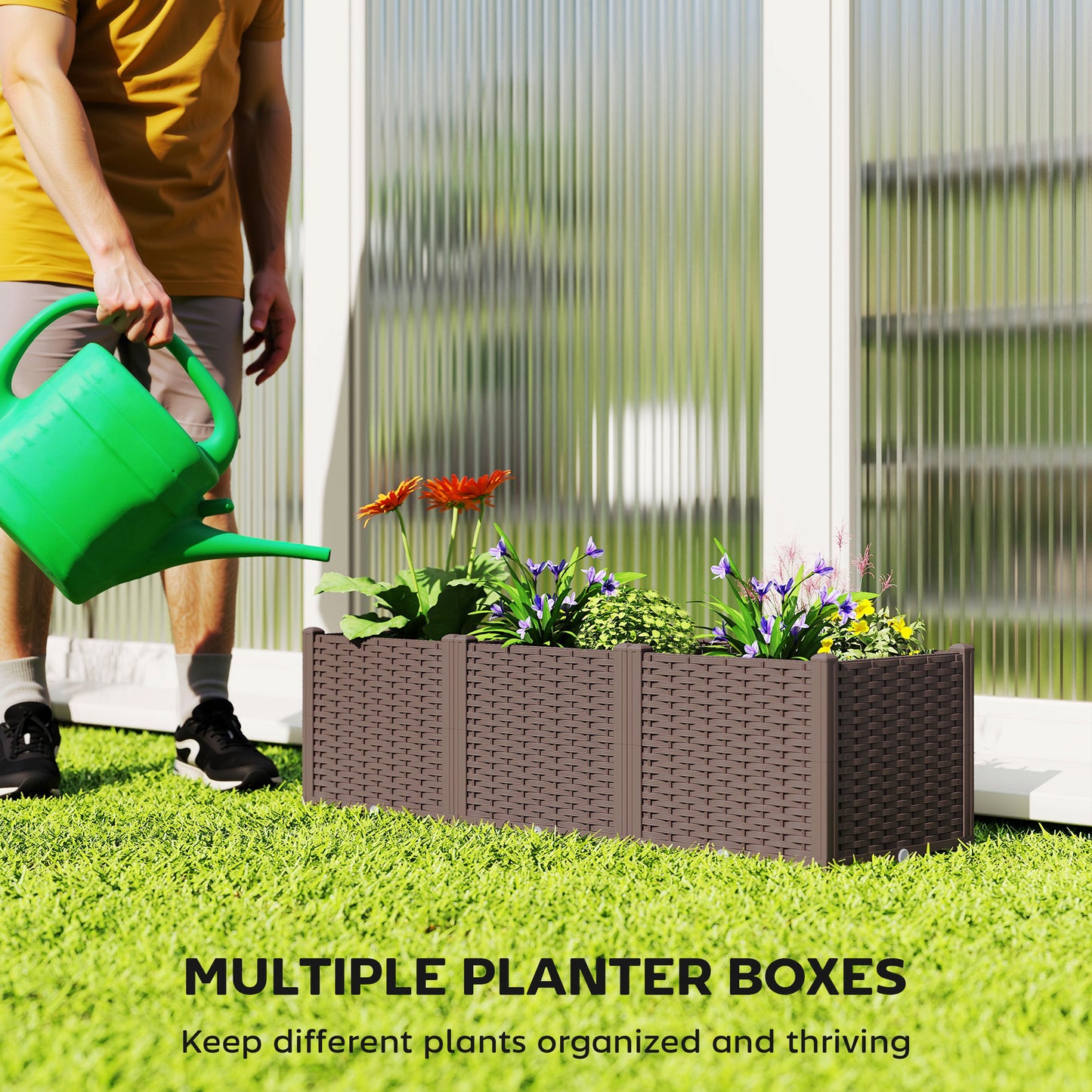 Plastic Raised Garden Bed with Legs (1)