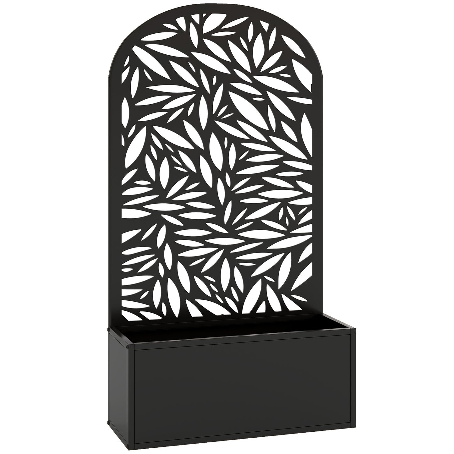 Metal Garden Bed for Garden with Trellis (2)