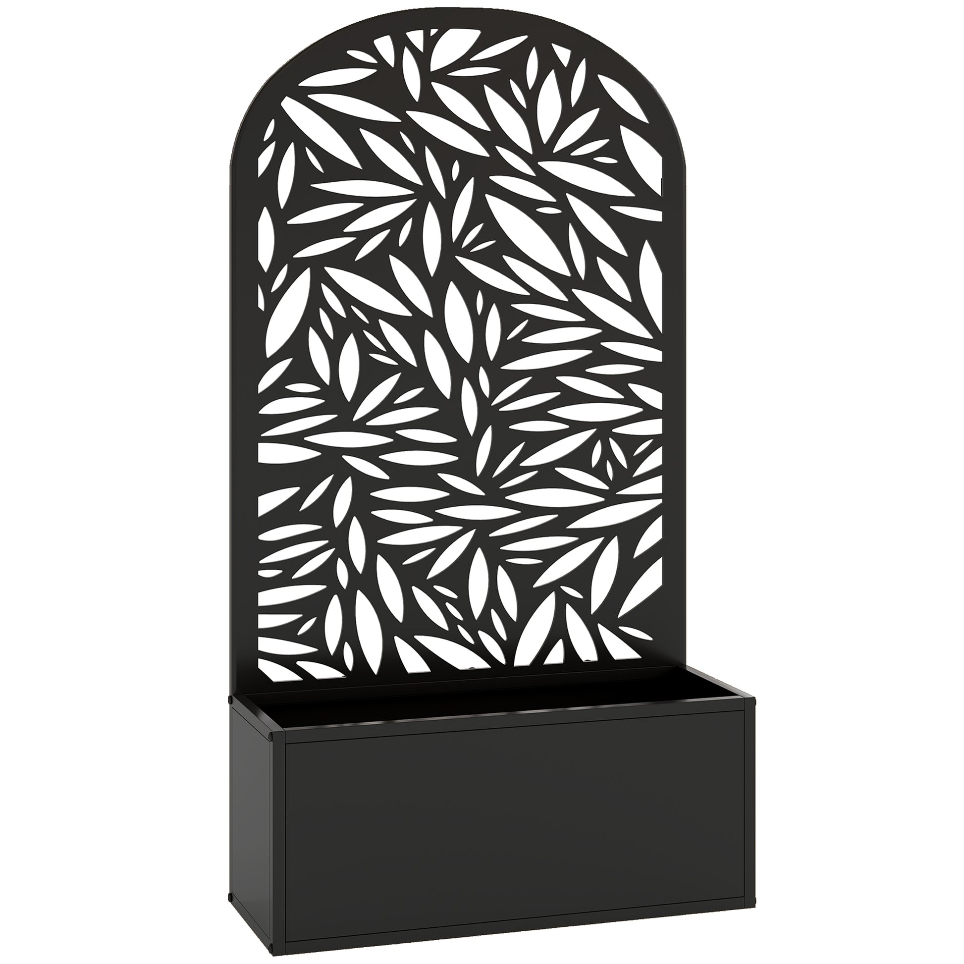 Metal Garden Bed for Garden with Trellis (2)