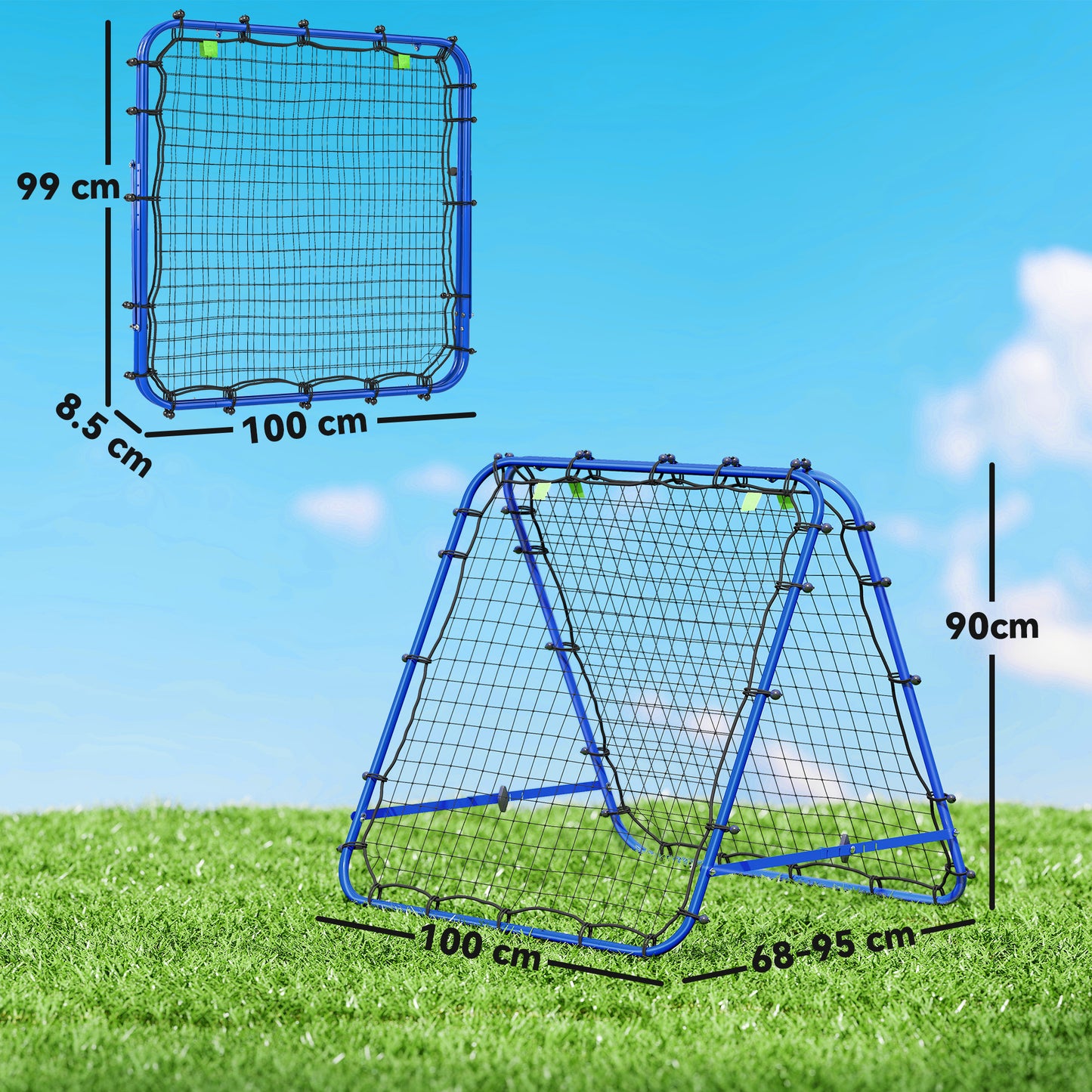 Double Sided Football Rebounder Net