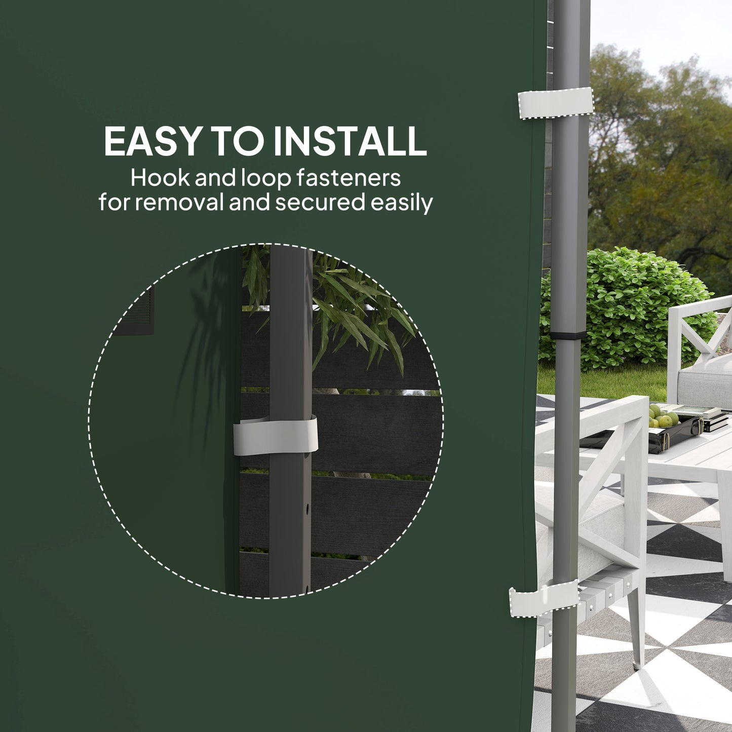 195 x 295cm Replacement Gazebo Sidewall