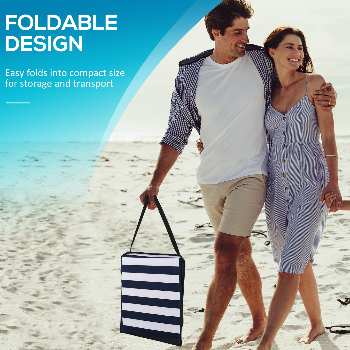 Set of 2 Foldable Garden Beach Chair Mat (1)