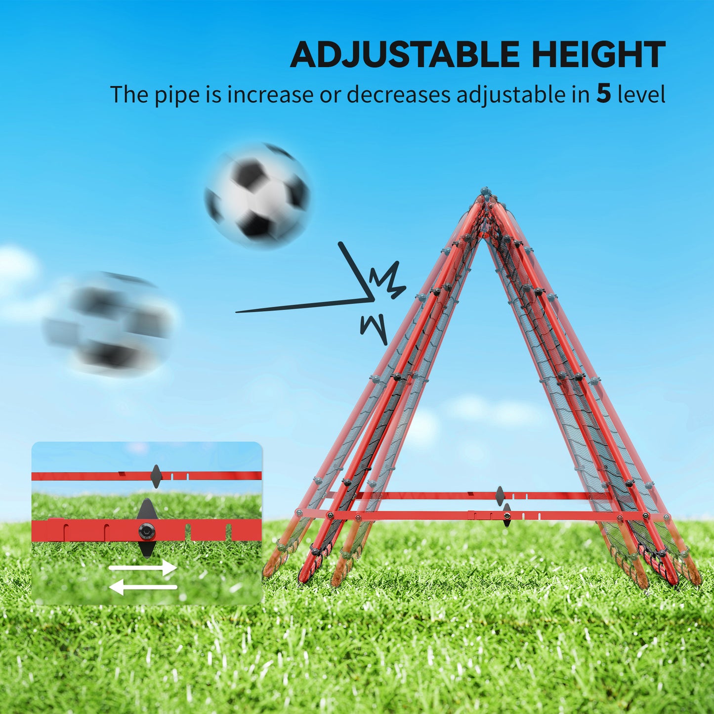 Double Sided Football Rebounder Net