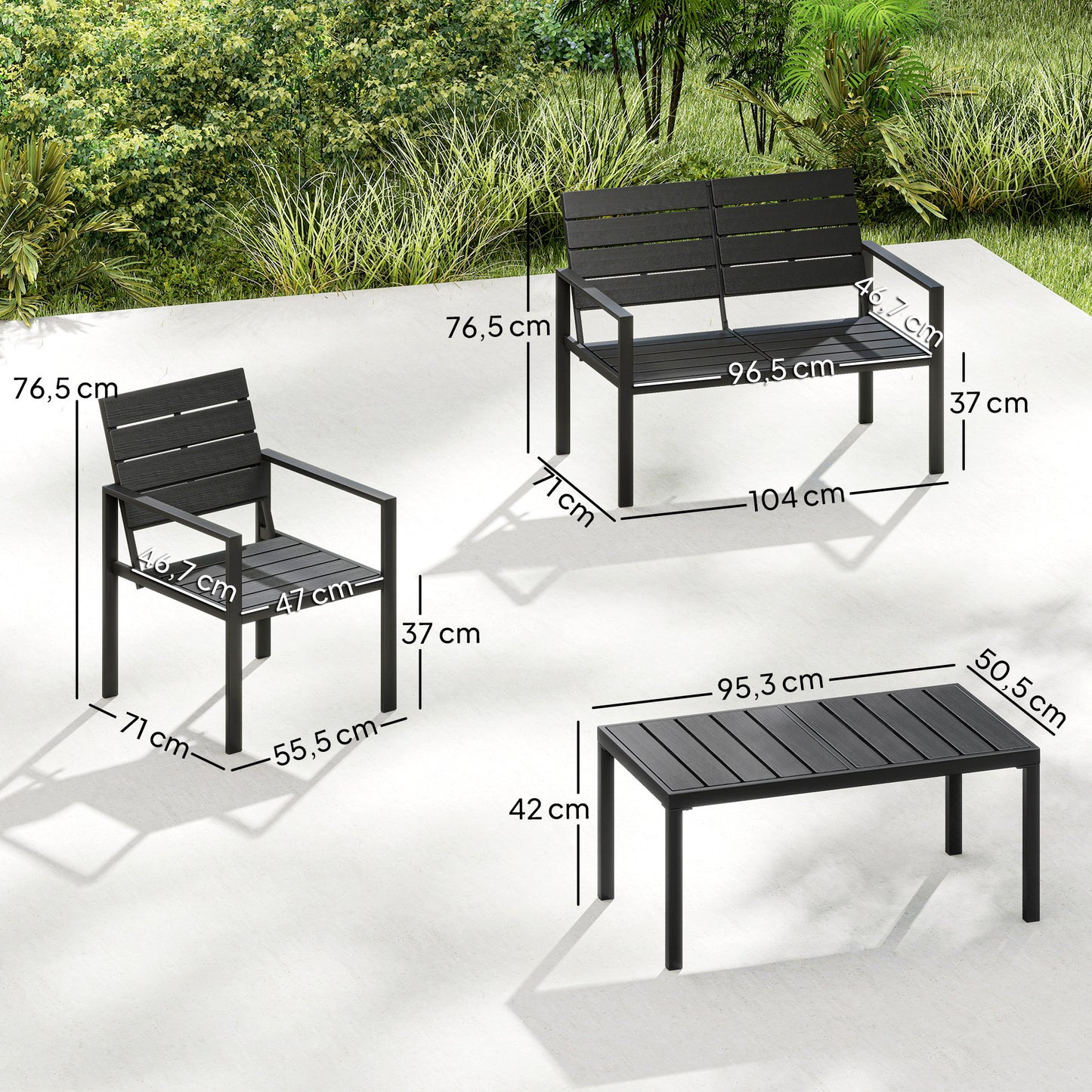 4 Piece Garden Furniture Set (1)