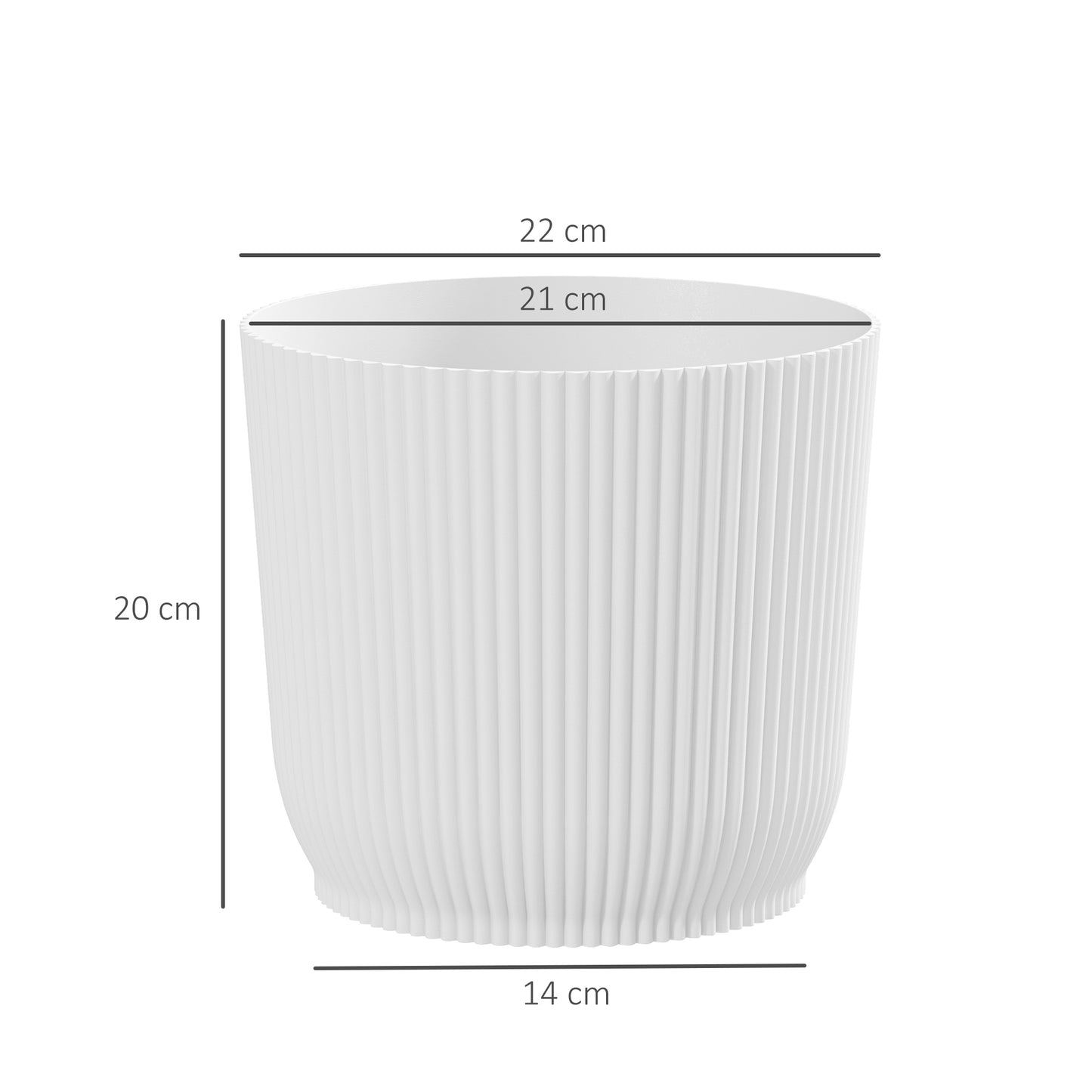 Set of Two Ф22cm Planters