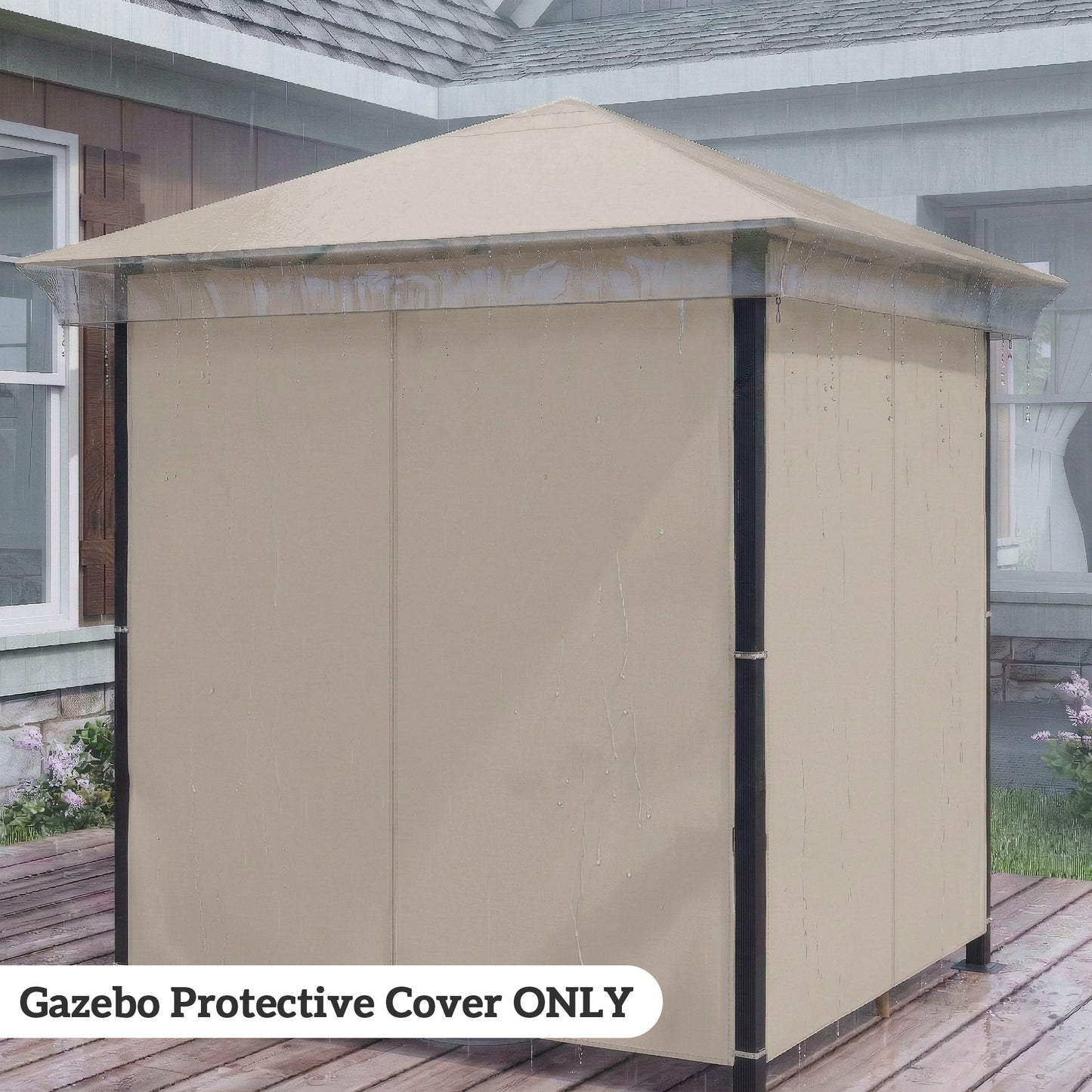 2 x 2 (m) Gazebo Protective Cover, Waterproof Cover for Gazebo